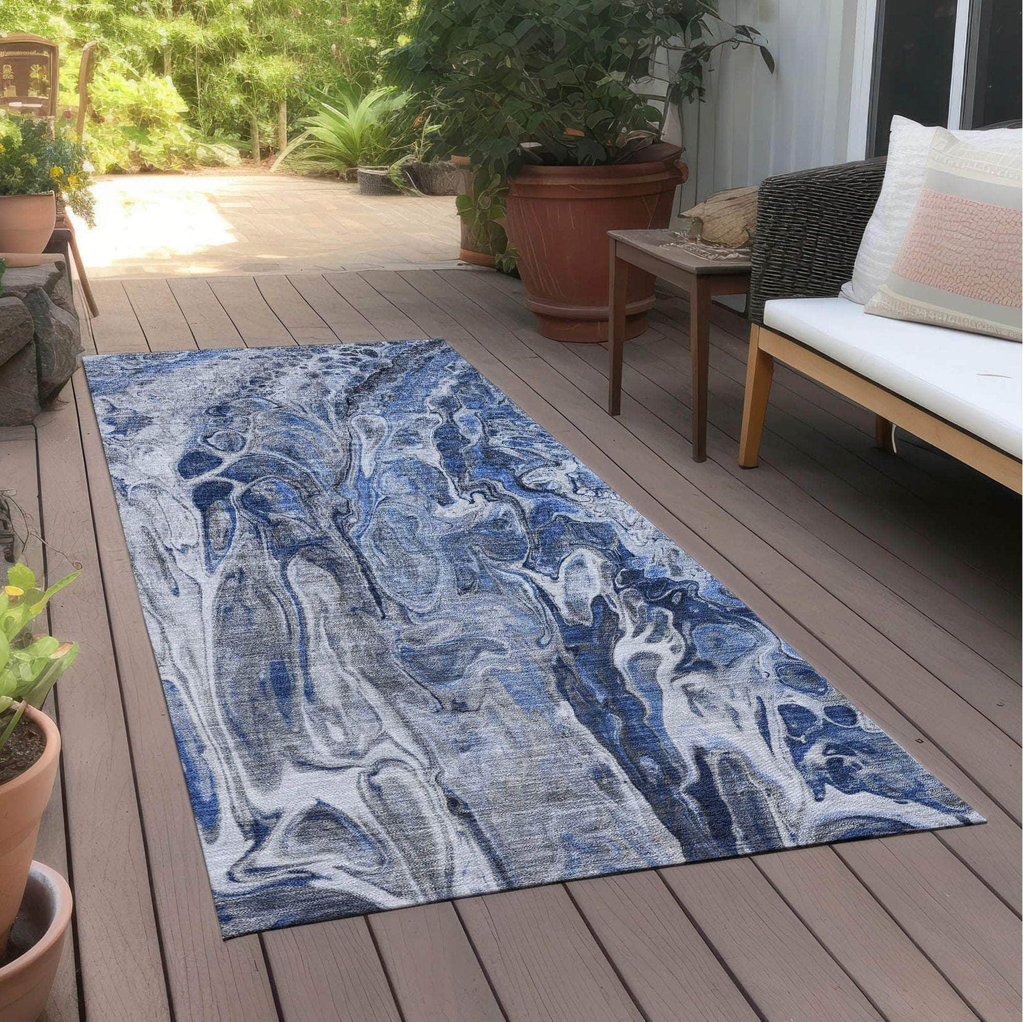 Machine Made ACN602 Blue  Rugs #color_blue 