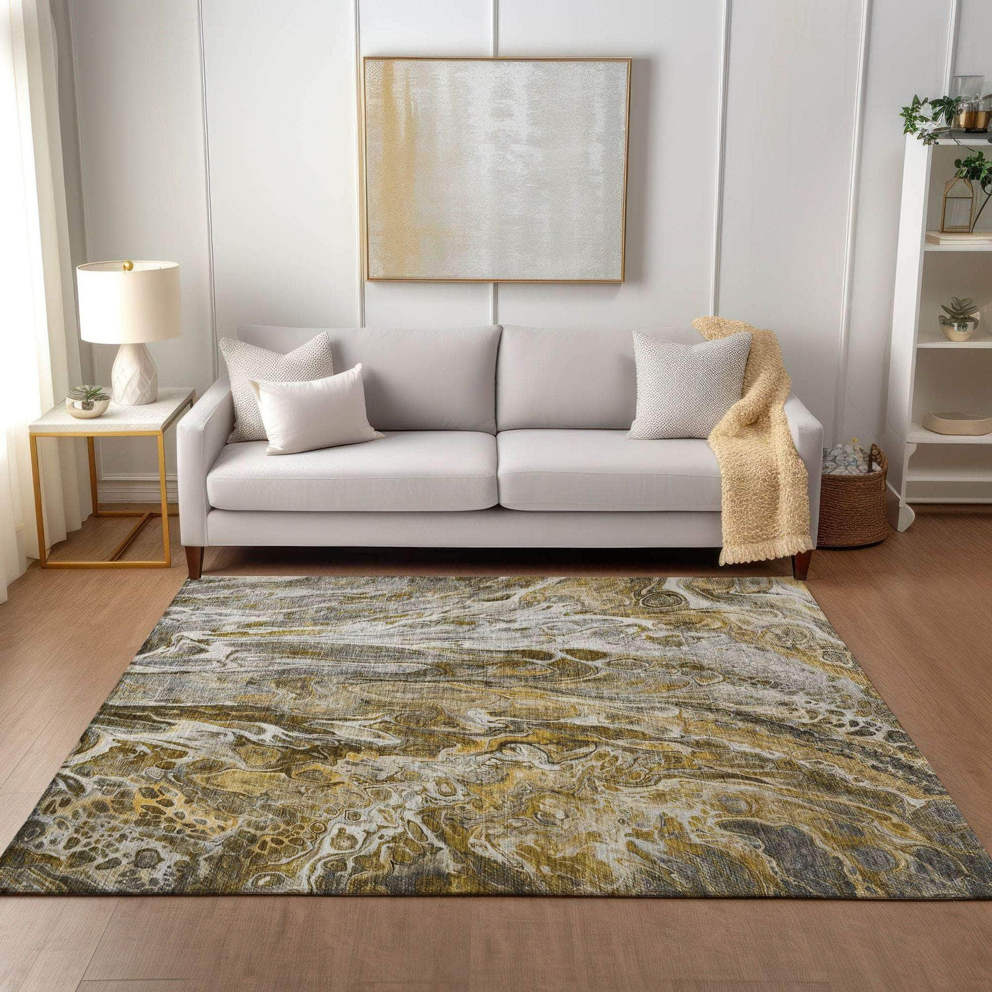 Machine Made ACN602 Brown  Rugs #color_brown 