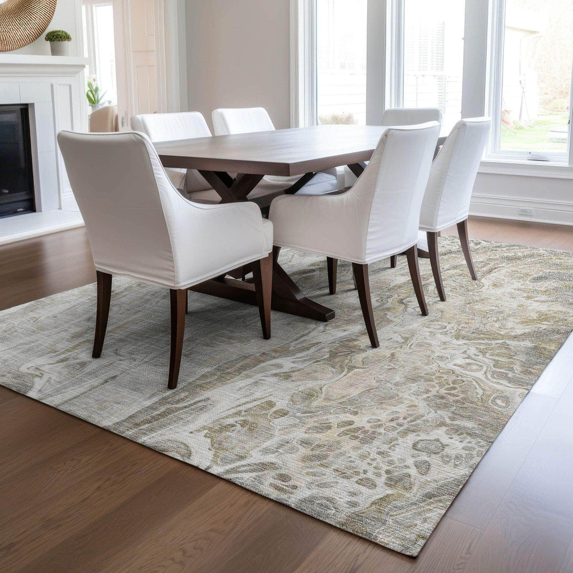 Machine Made ACN602 Taupe Brown Rugs #color_taupe brown