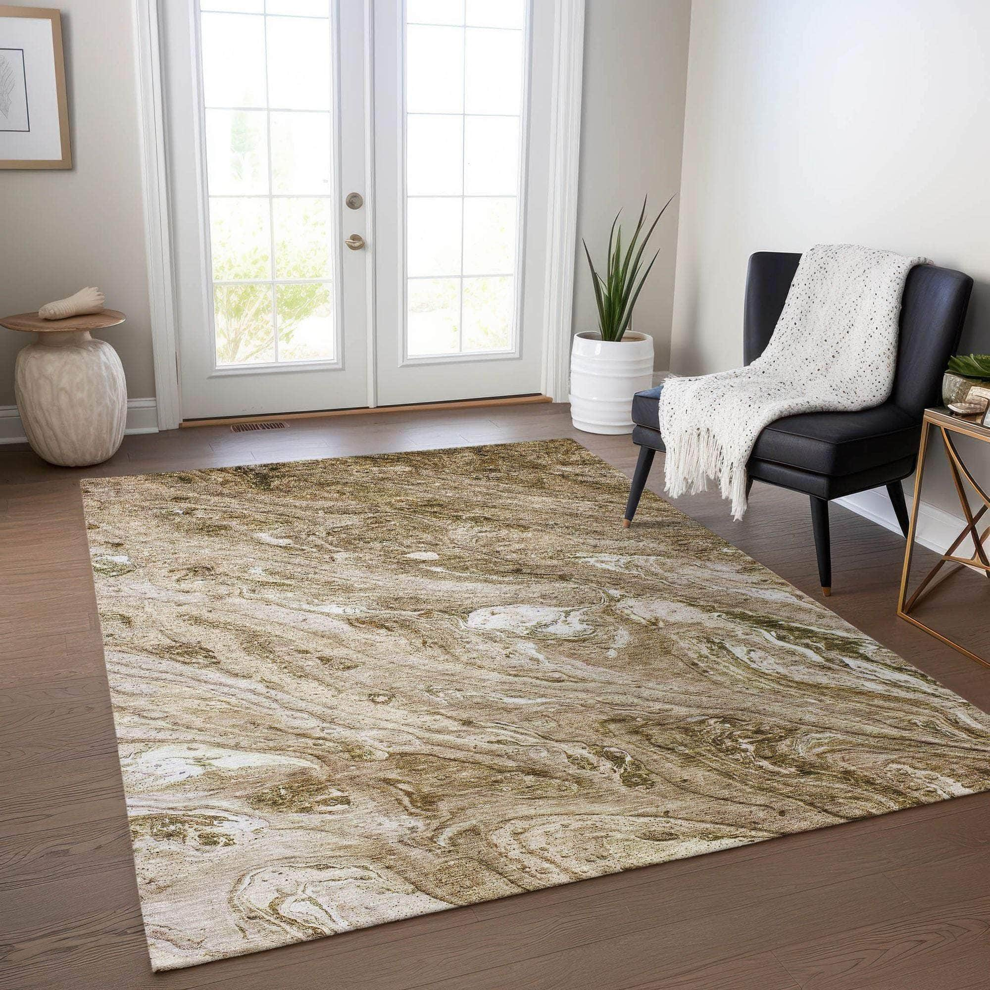 Machine Made ACN640 Brown  Rugs #color_brown 