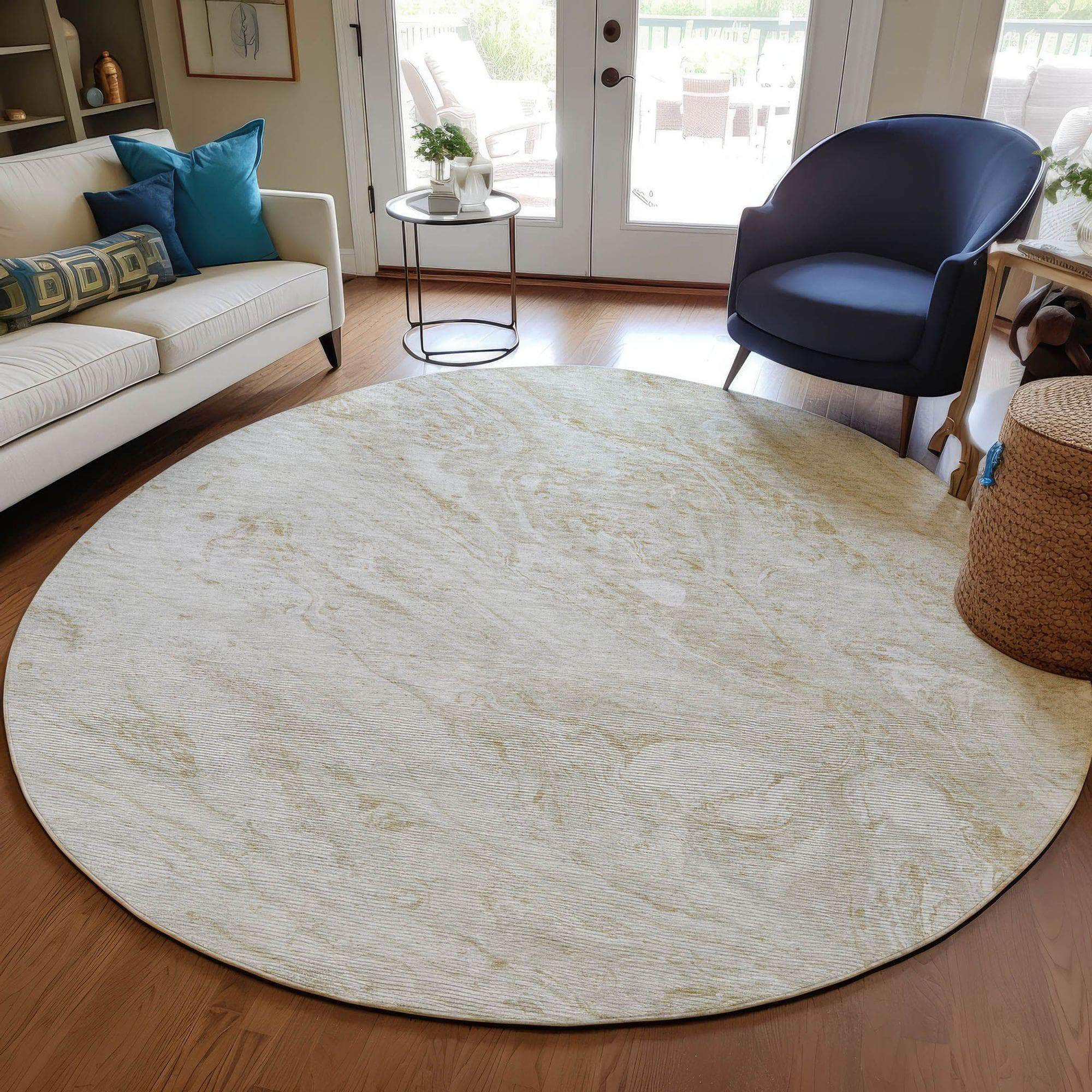 Machine Made ACN640 Ivory  Rugs #color_ivory 