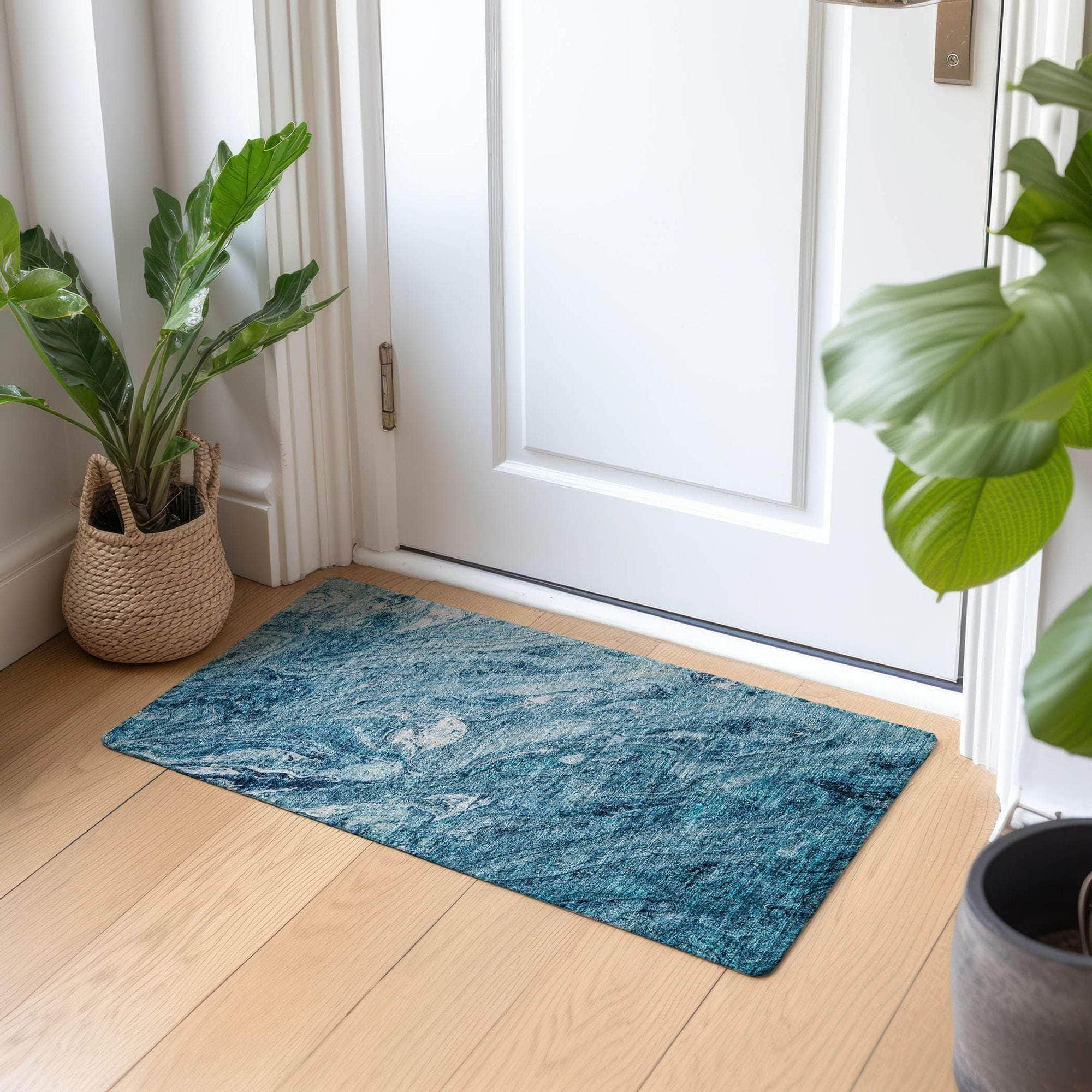 Machine Made ACN640 Sky Blue Rugs #color_sky blue