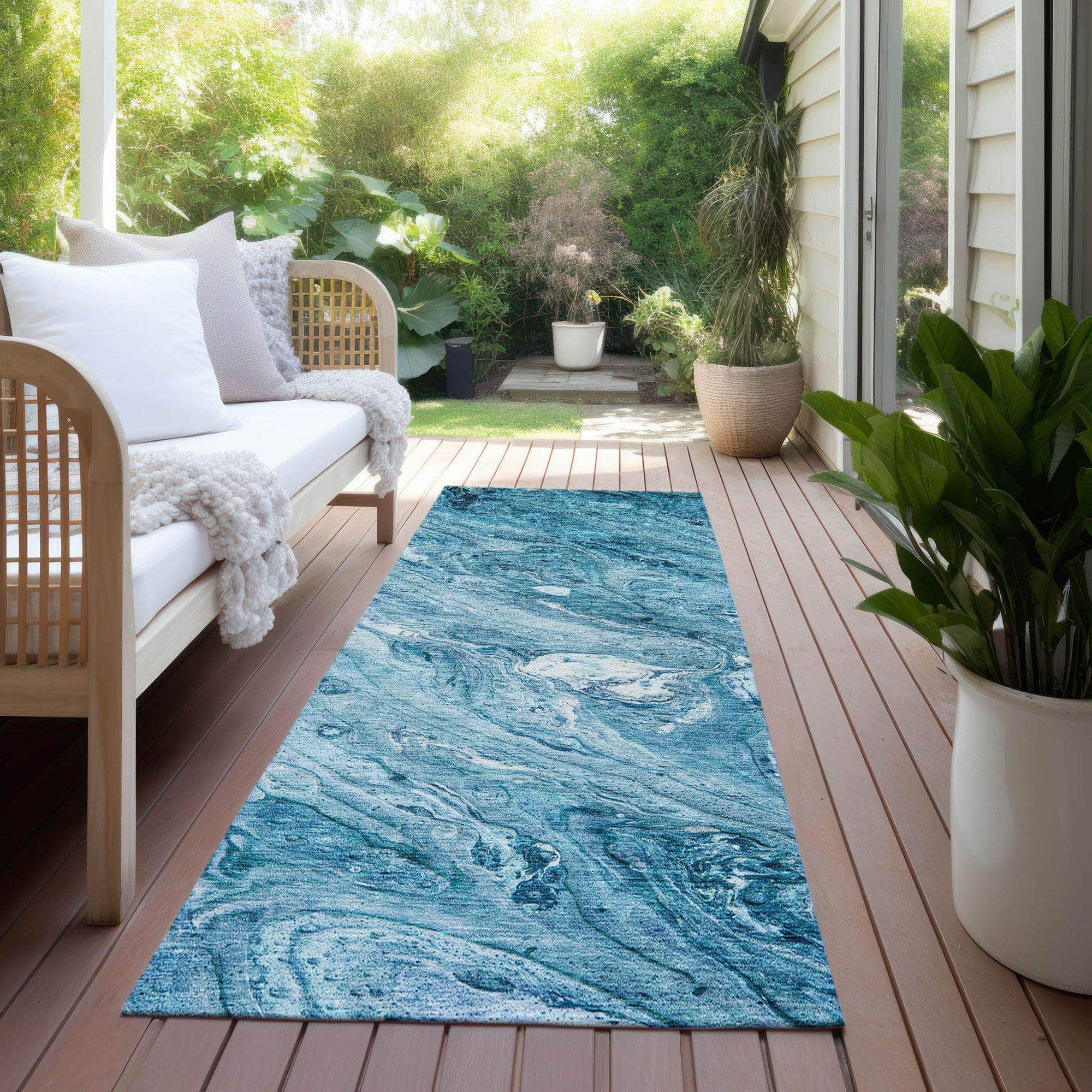 Machine Made ACN640 Sky Blue Rugs #color_sky blue