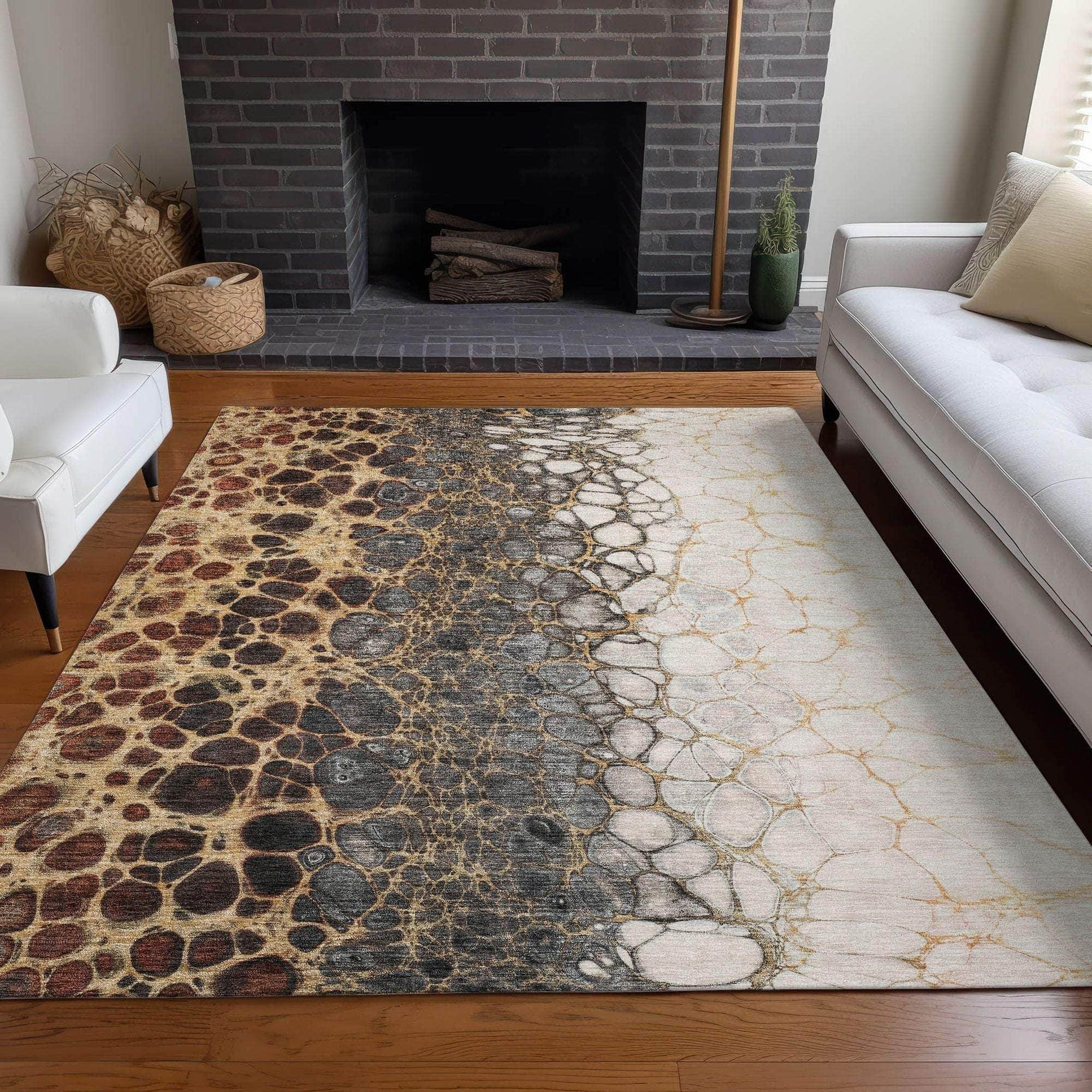 Machine Made ACN707 Ivory  Rugs #color_ivory 