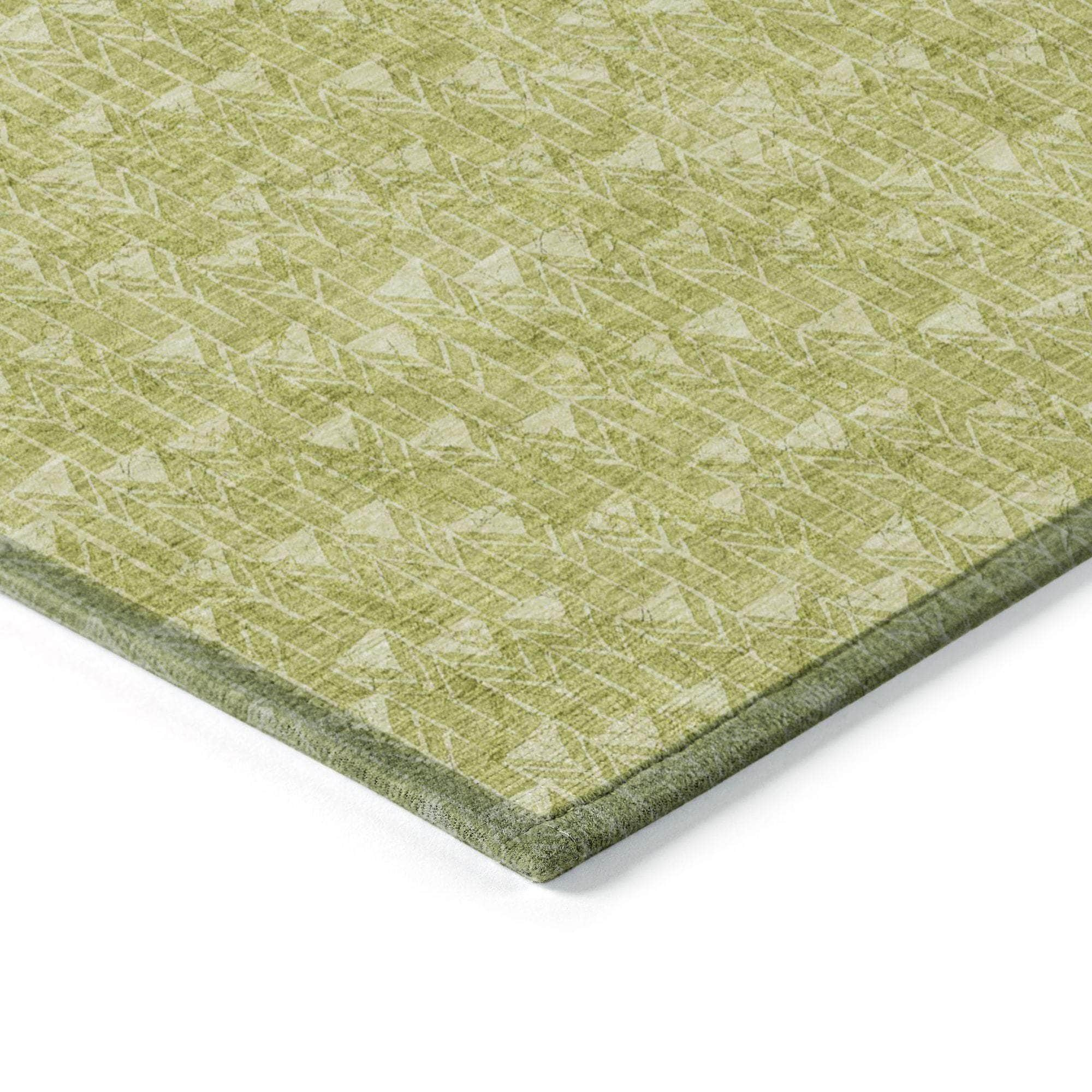 Machine Made ACN514 Aloe Green Rugs #color_aloe green