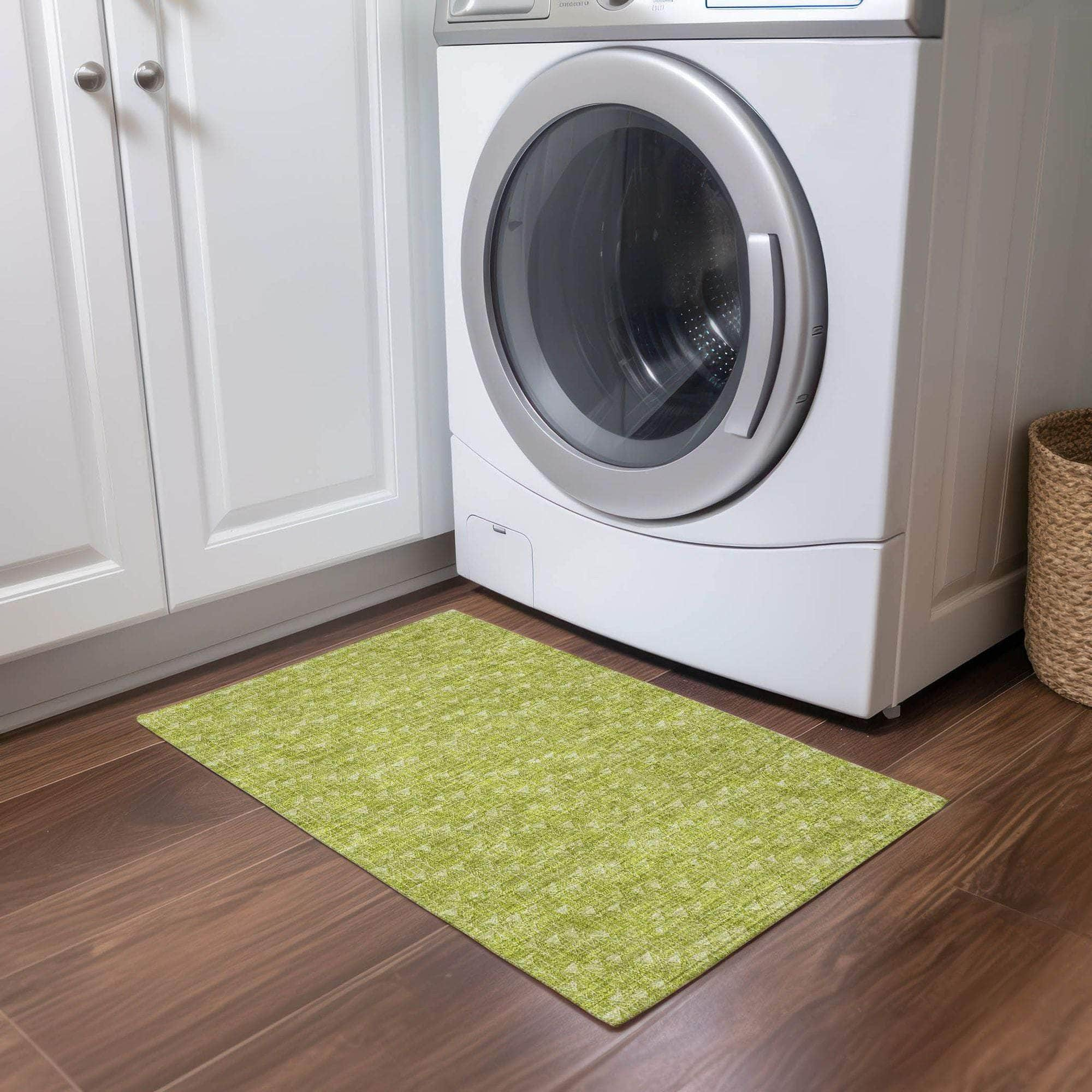 Machine Made ACN514 Aloe Green Rugs #color_aloe green