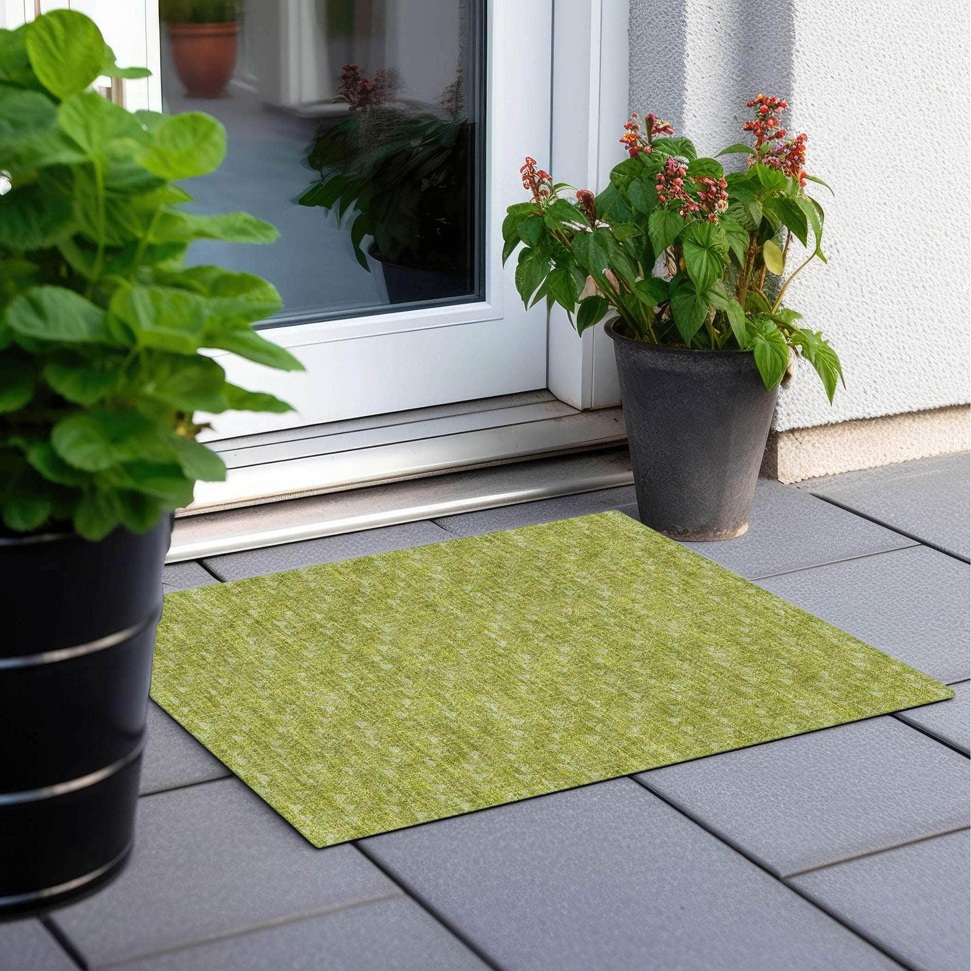 Machine Made ACN514 Aloe Green Rugs #color_aloe green