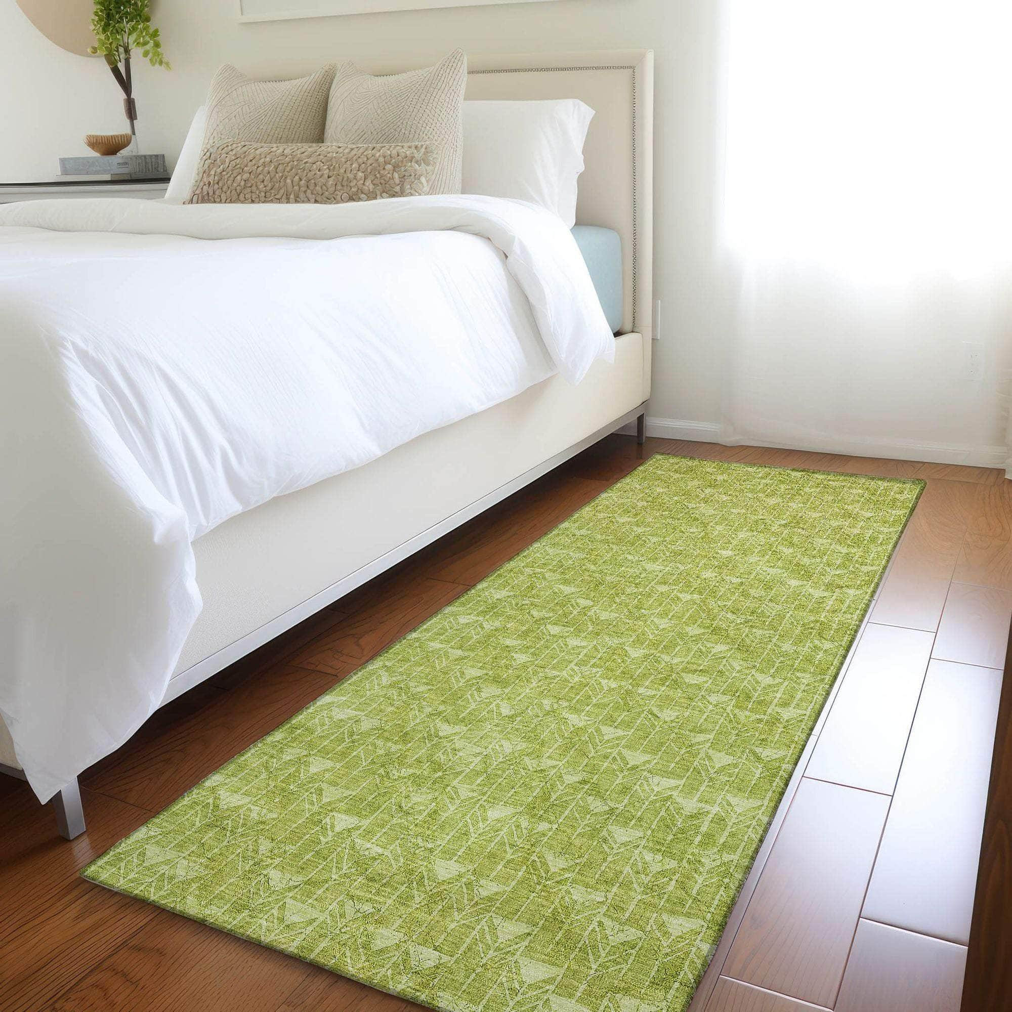 Machine Made ACN514 Aloe Green Rugs #color_aloe green