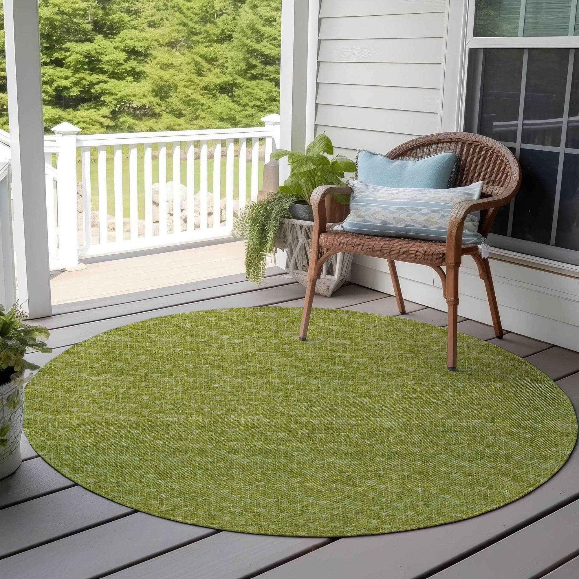 Machine Made ACN514 Aloe Green Rugs #color_aloe green