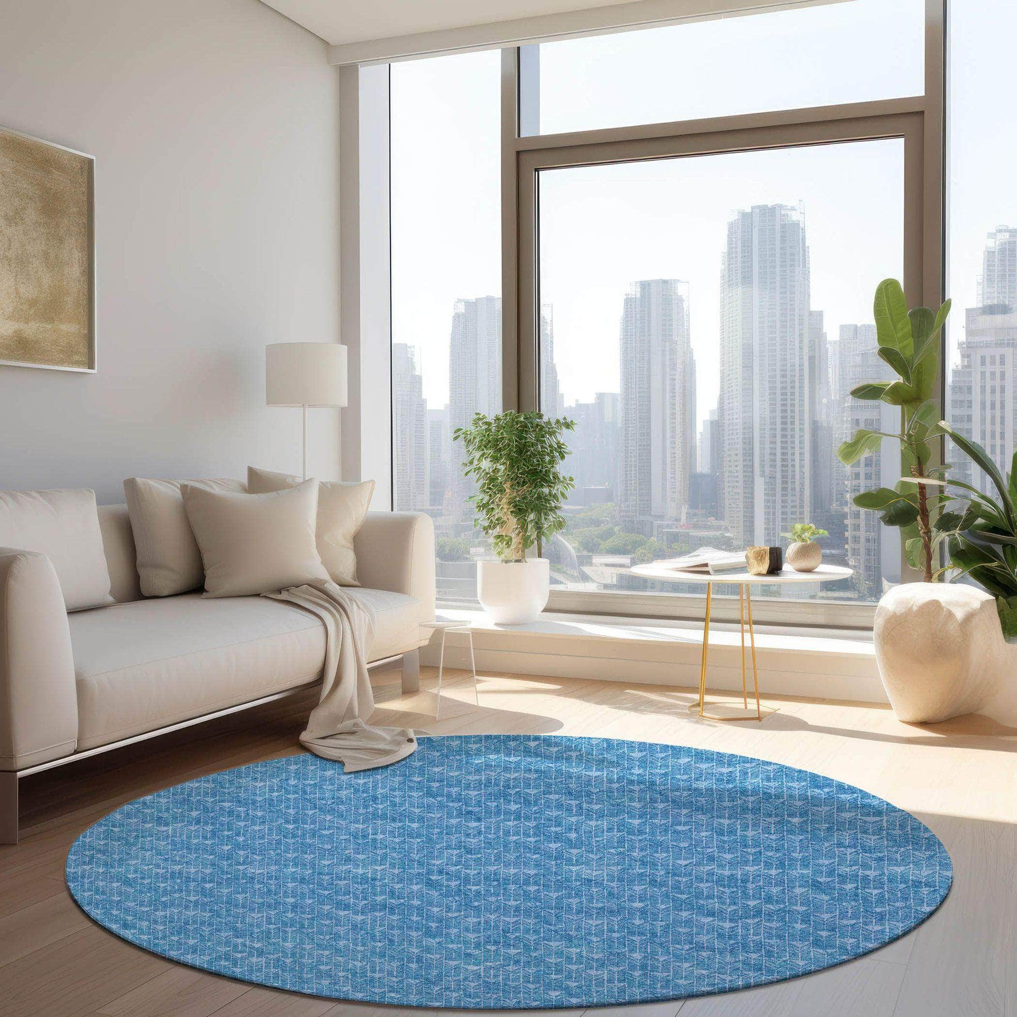 Machine Made ACN514 Blue  Rugs #color_blue 