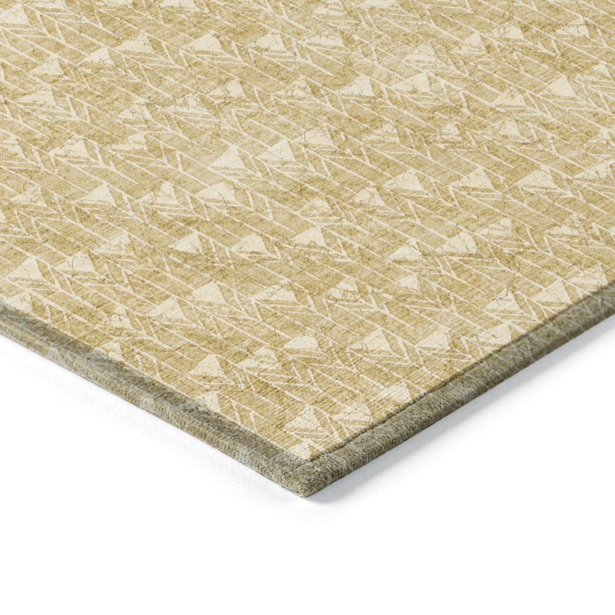 Machine Made ACN514 Gold  Rugs #color_gold 