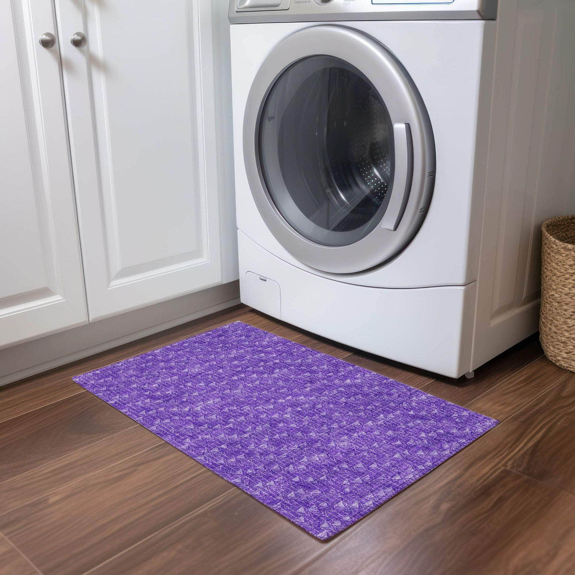 Machine Made ACN514 Purple  Rugs #color_purple 