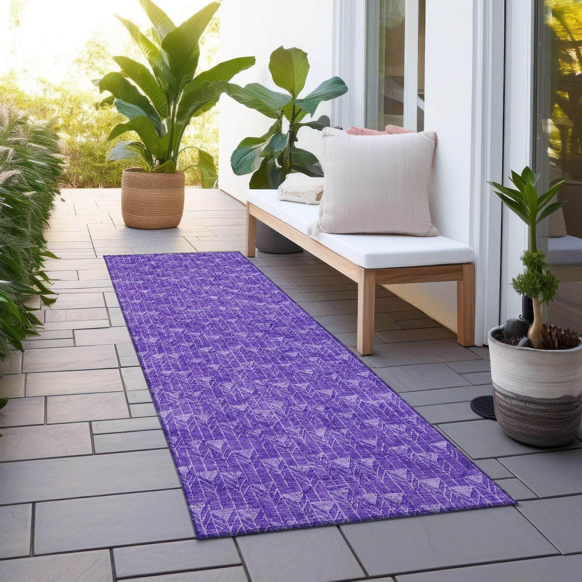 Machine Made ACN514 Purple  Rugs #color_purple 