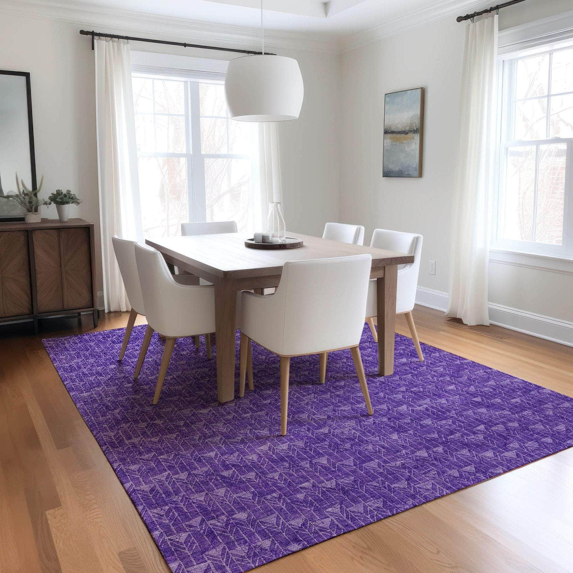 Machine Made ACN514 Purple  Rugs #color_purple 