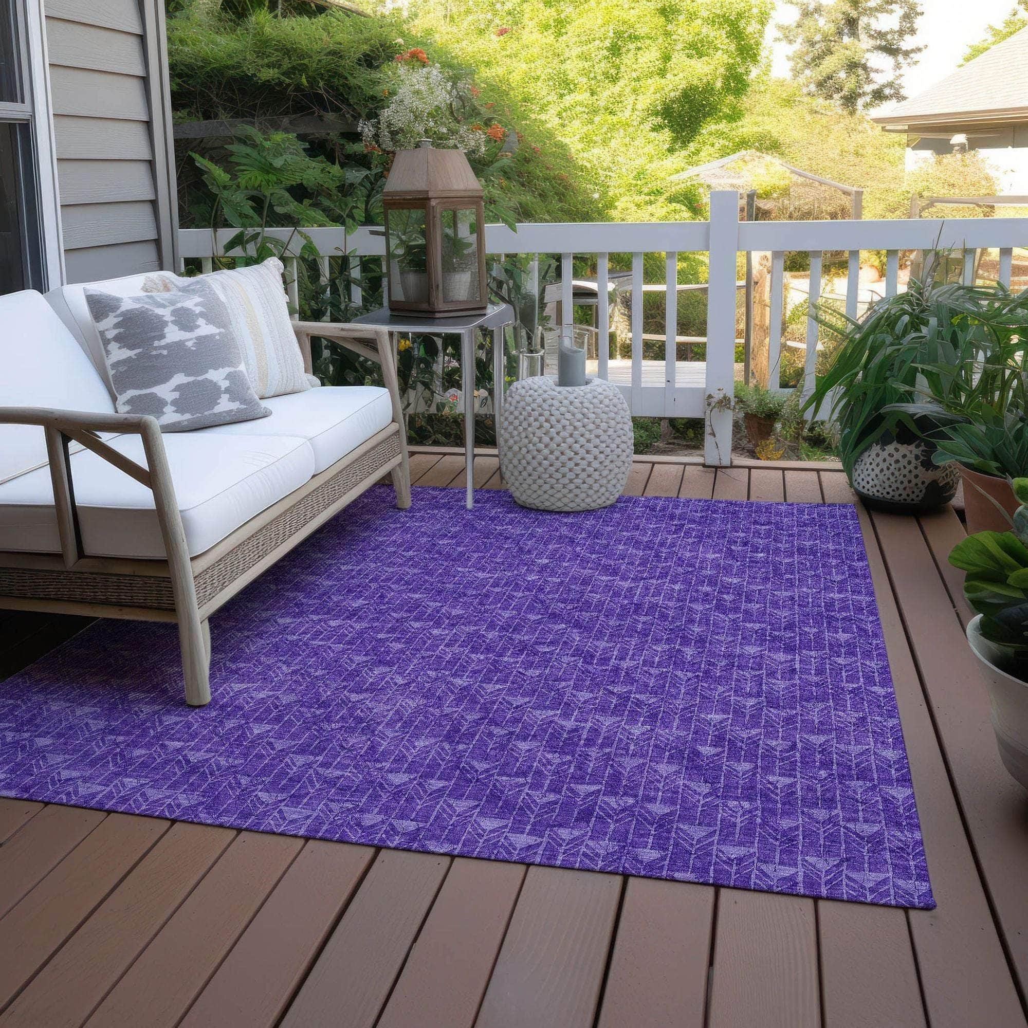 Machine Made ACN514 Purple  Rugs #color_purple 