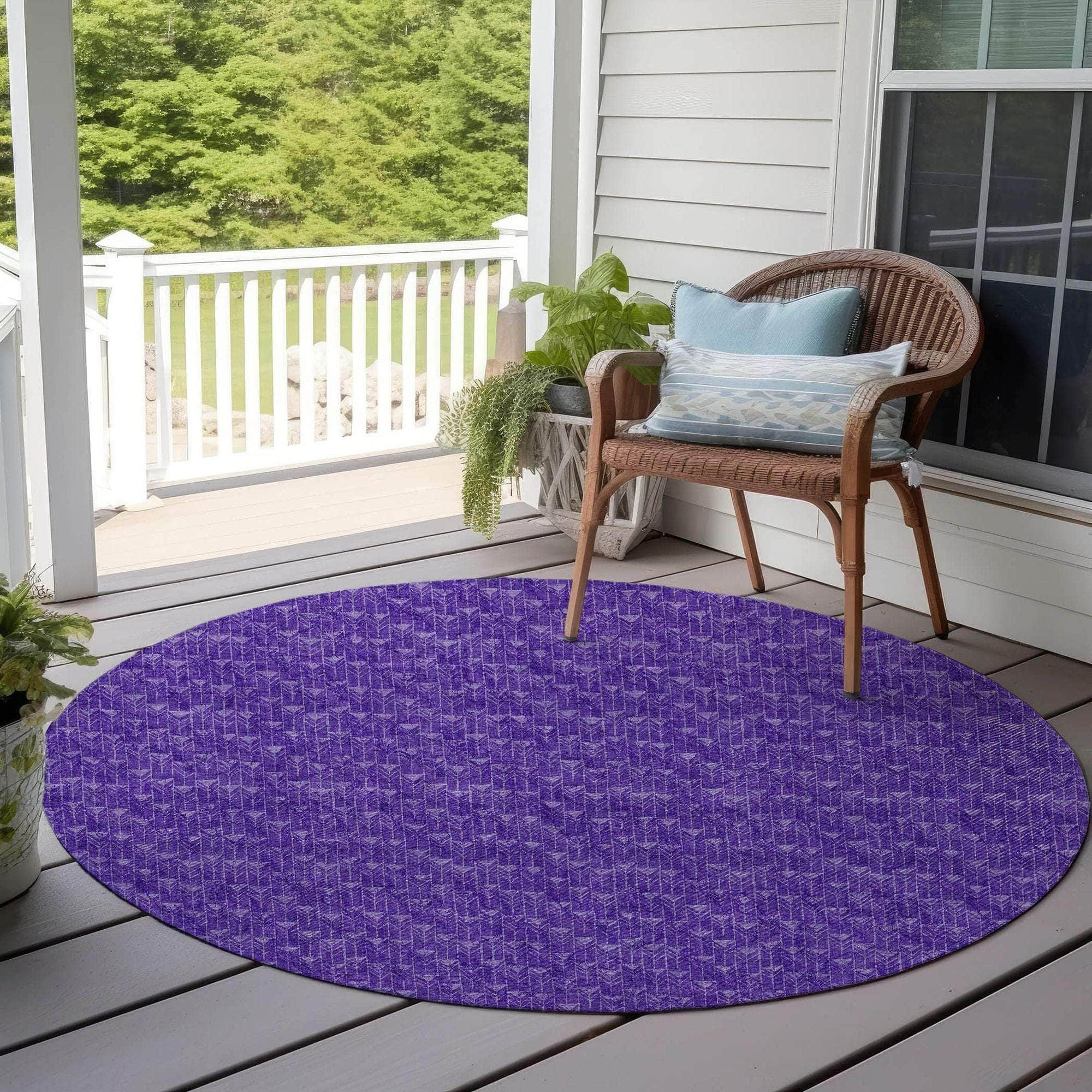 Machine Made ACN514 Purple  Rugs #color_purple 