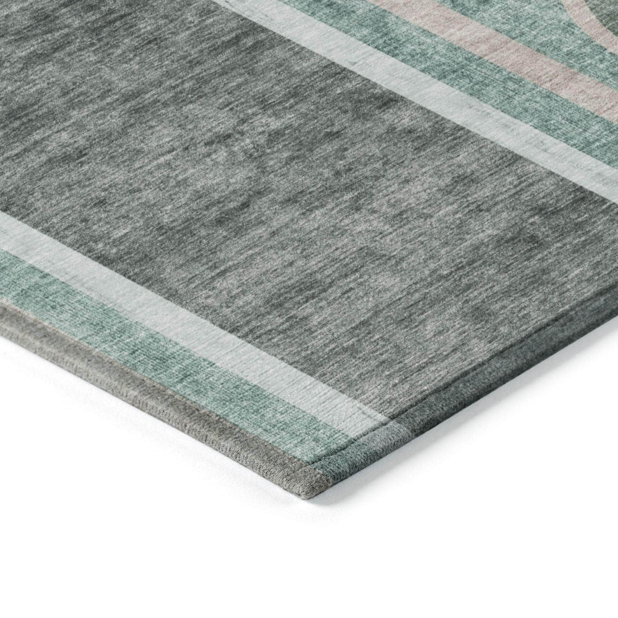 Machine Made ACN532 Emerald Green Rugs #color_emerald green