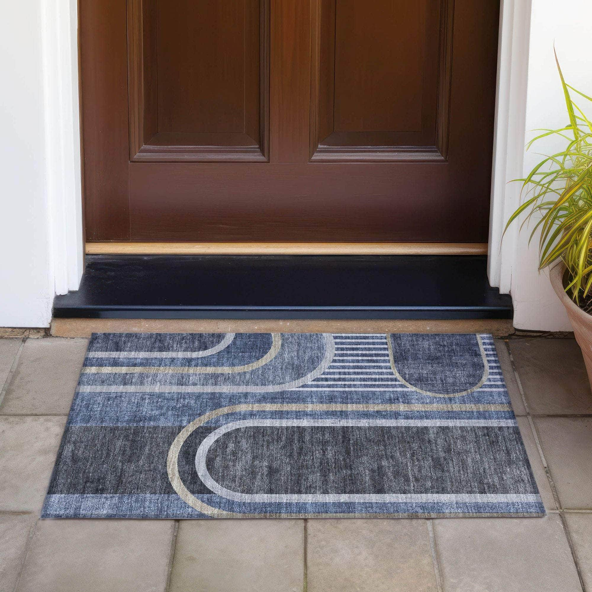 Machine Made ACN532 Navy Blue Rugs #color_navy blue