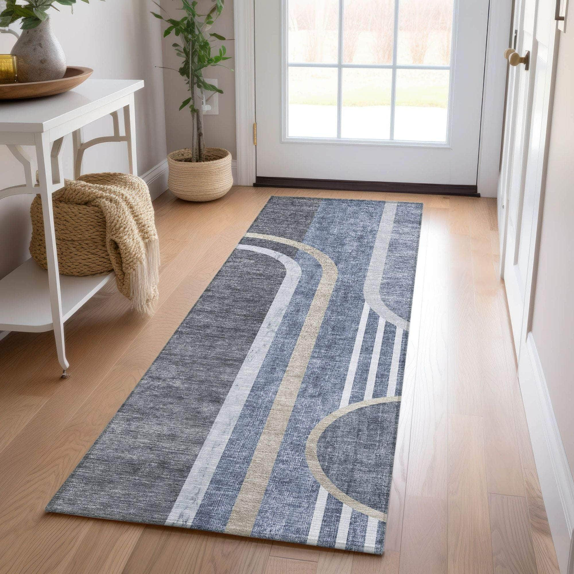 Machine Made ACN532 Navy Blue Rugs #color_navy blue