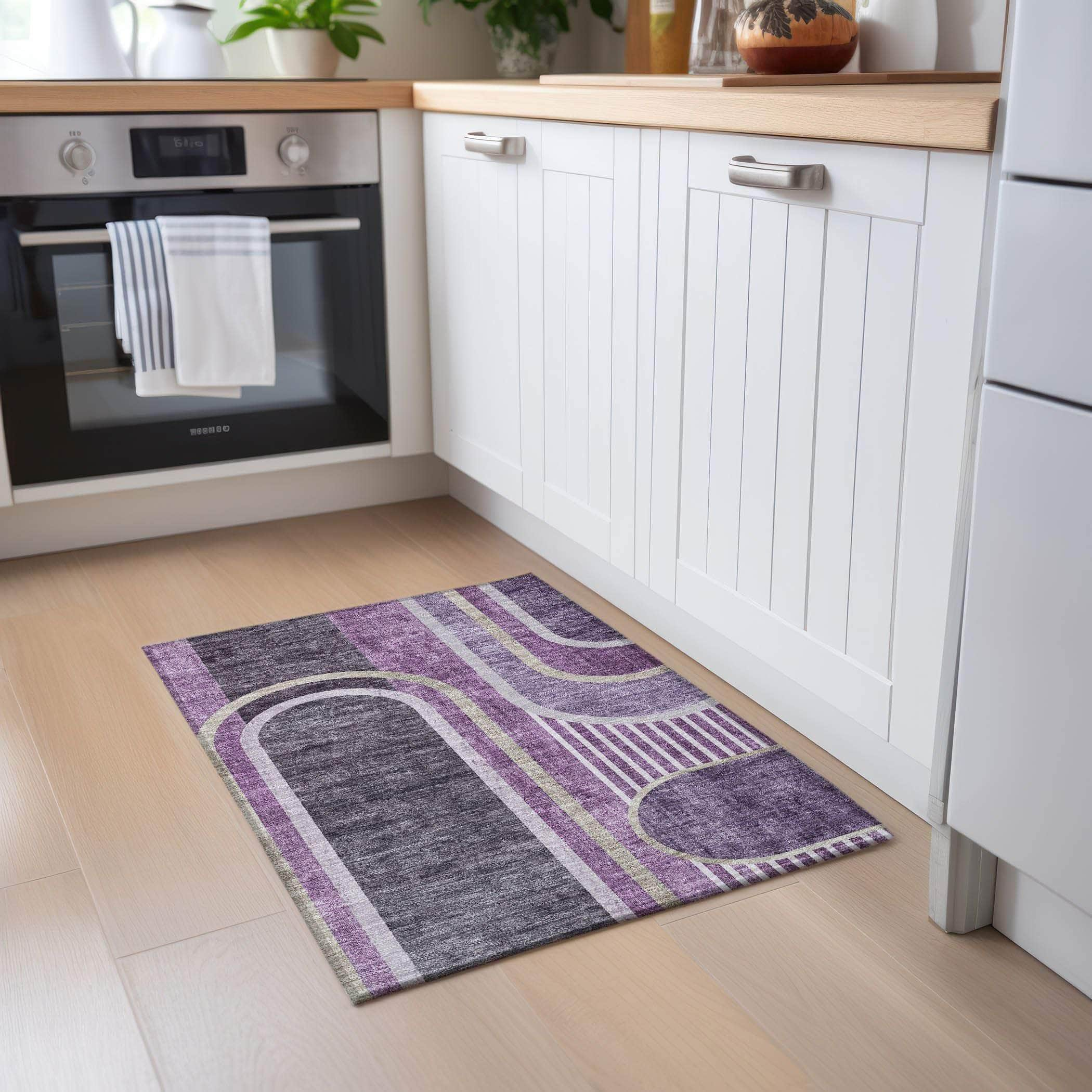 Machine Made ACN532 Purple  Rugs #color_purple 