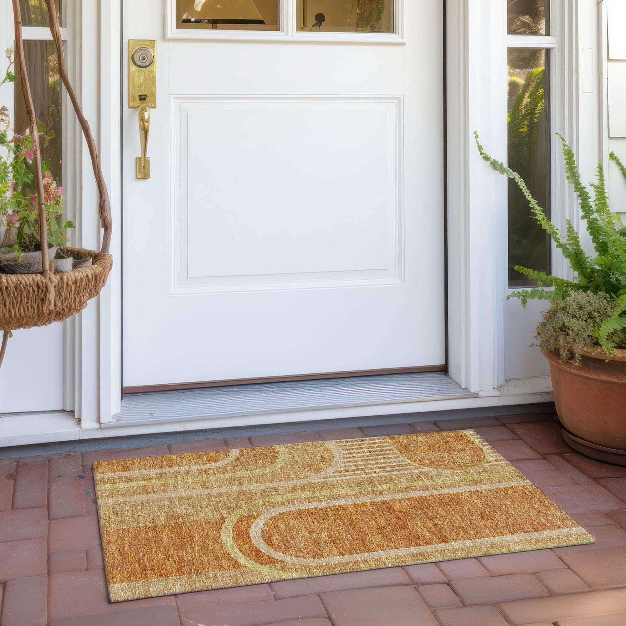 Machine Made ACN532 Terracotta Orange Rugs #color_terracotta orange