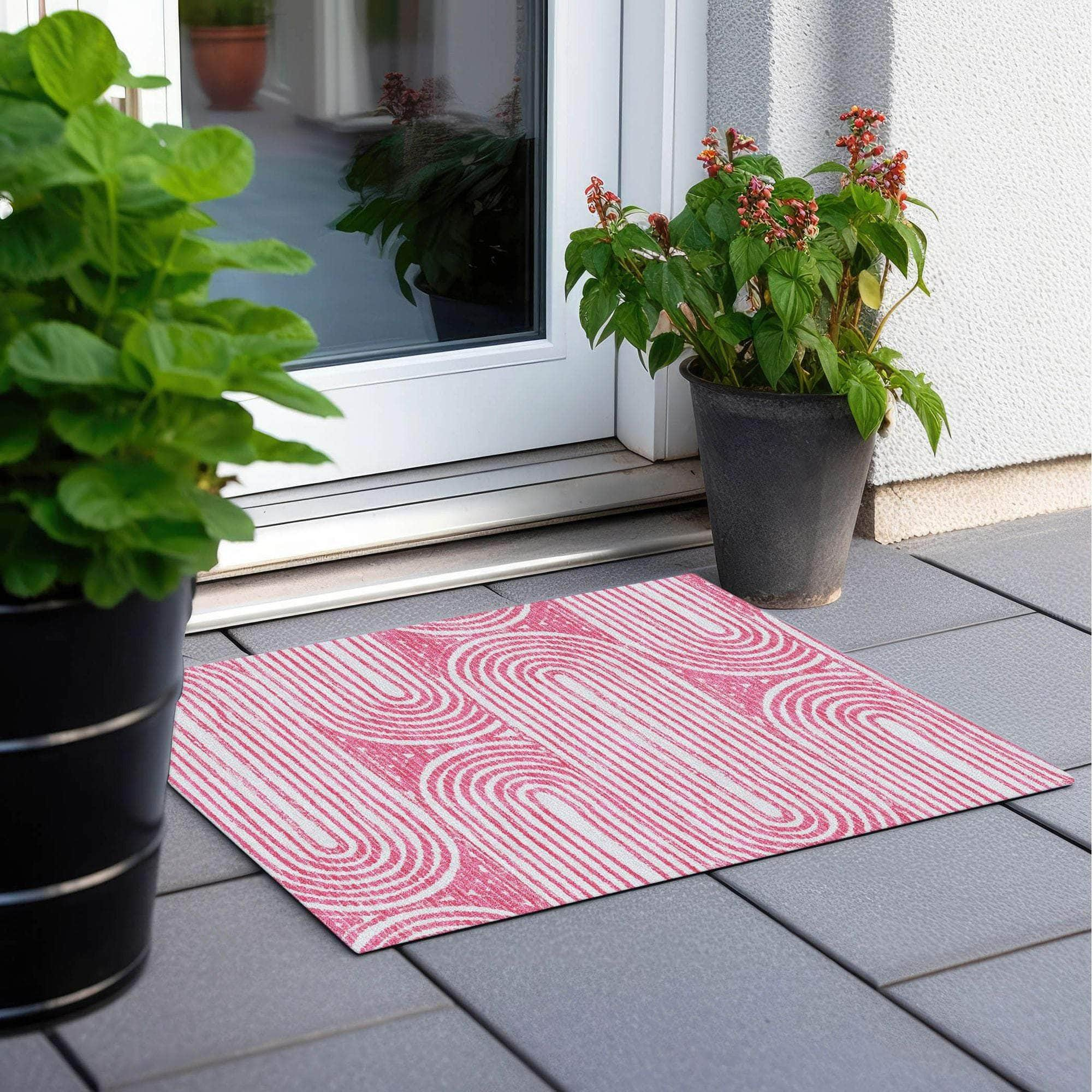 Machine Made ACN540 Blush Pink Rugs #color_blush pink