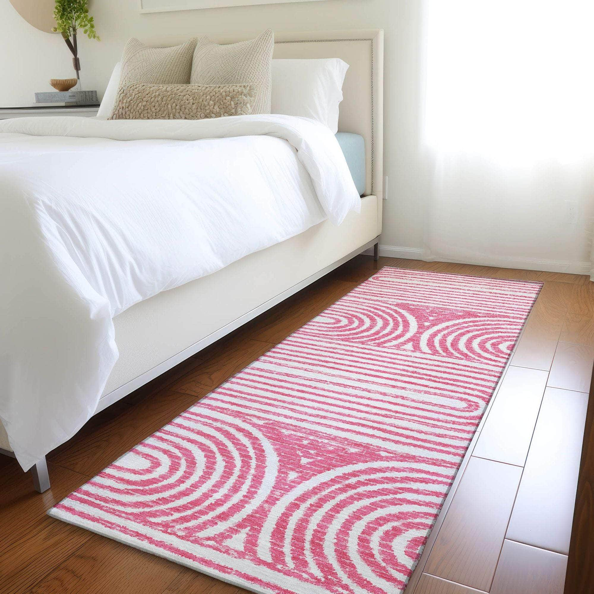 Machine Made ACN540 Blush Pink Rugs #color_blush pink