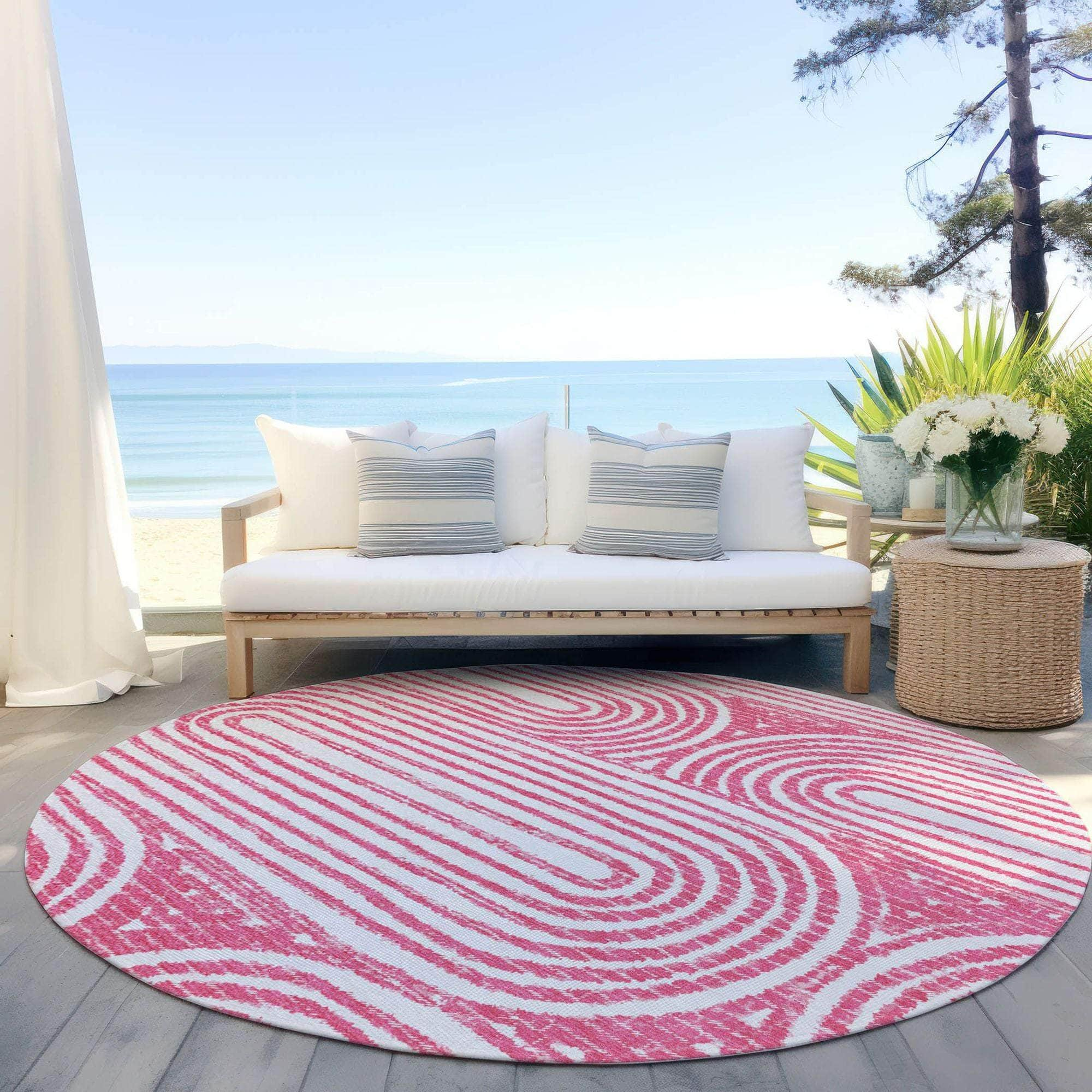 Machine Made ACN540 Blush Pink Rugs #color_blush pink