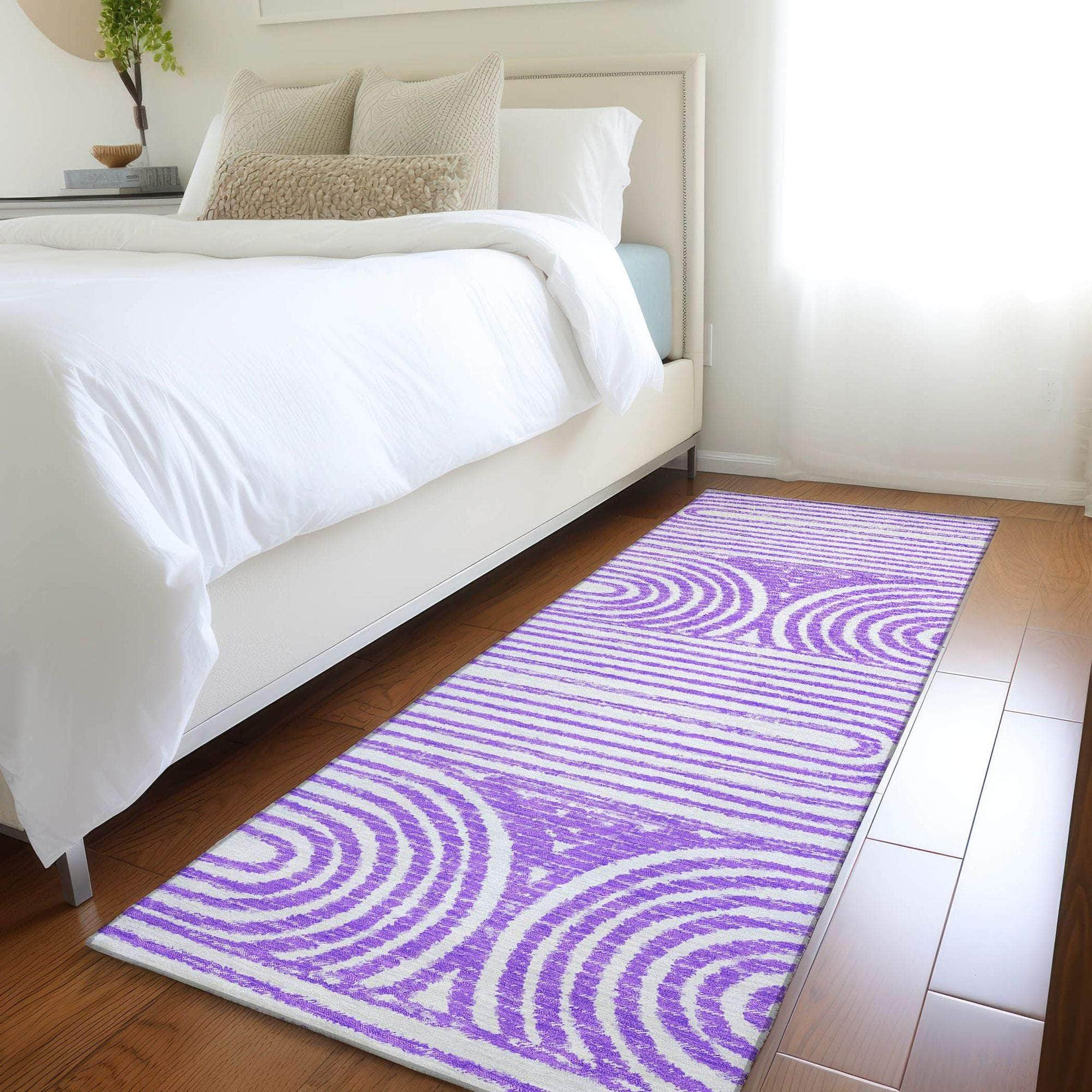 Machine Made ACN540 Purple  Rugs #color_purple 