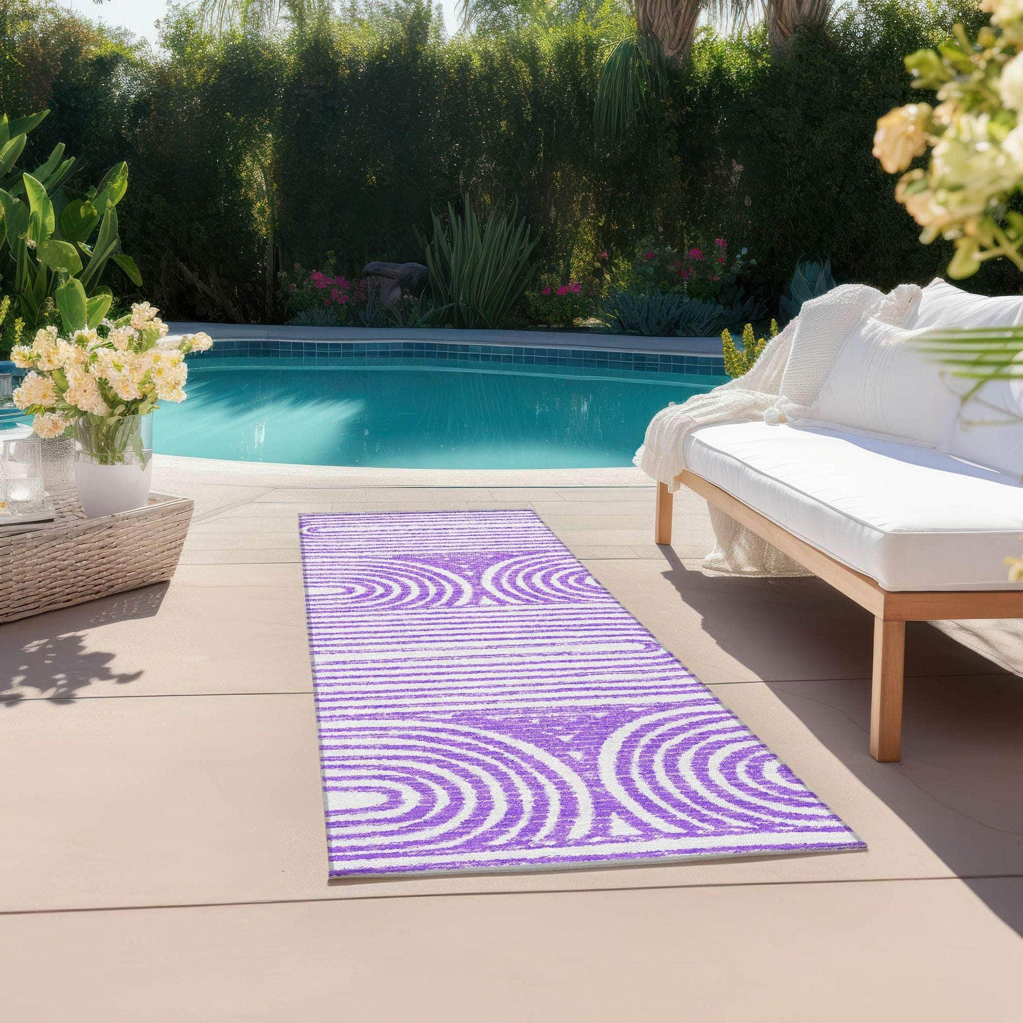 Machine Made ACN540 Purple  Rugs #color_purple 