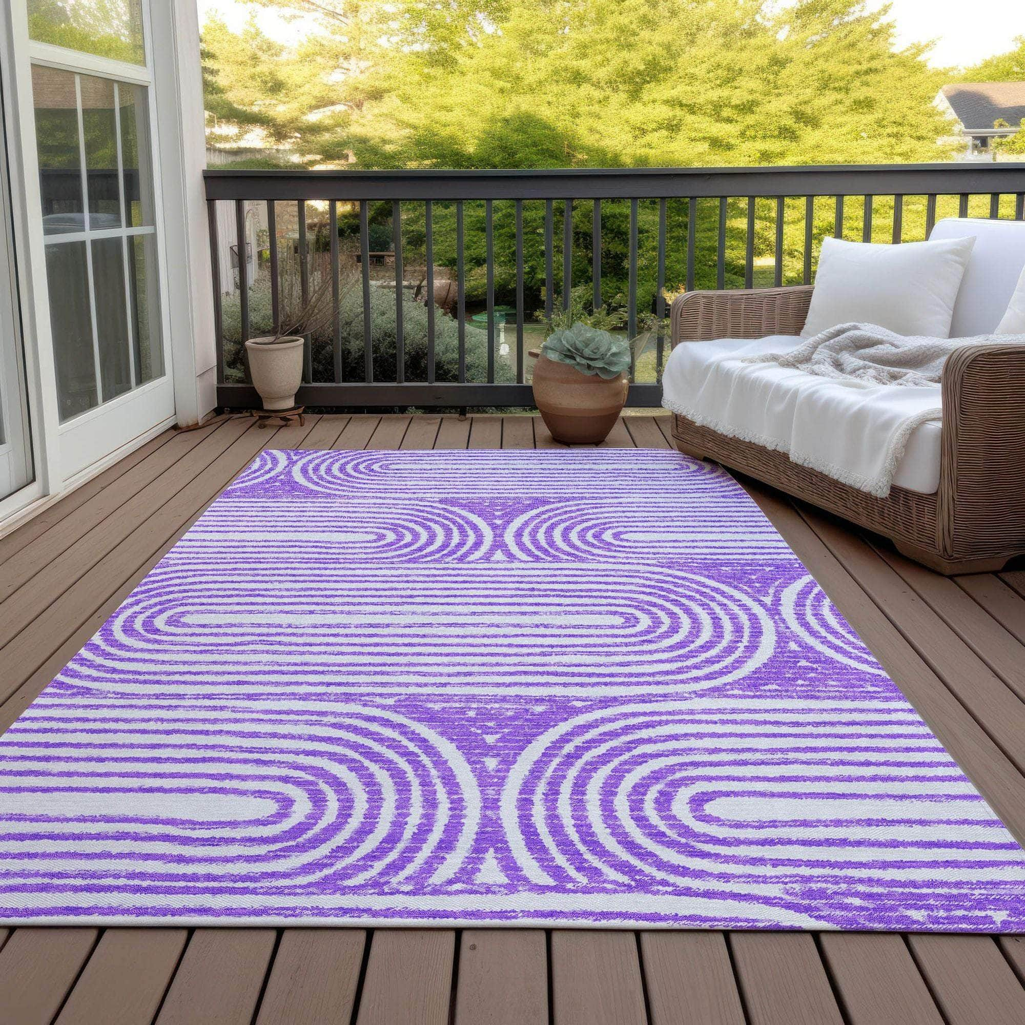 Machine Made ACN540 Purple  Rugs #color_purple 