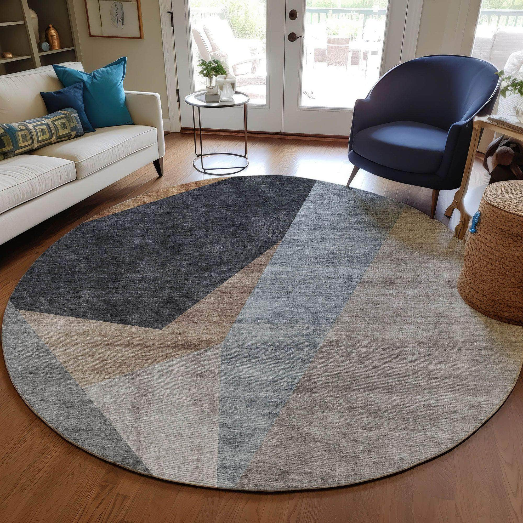 Machine Made ACN715 Taupe Brown Rugs #color_taupe brown