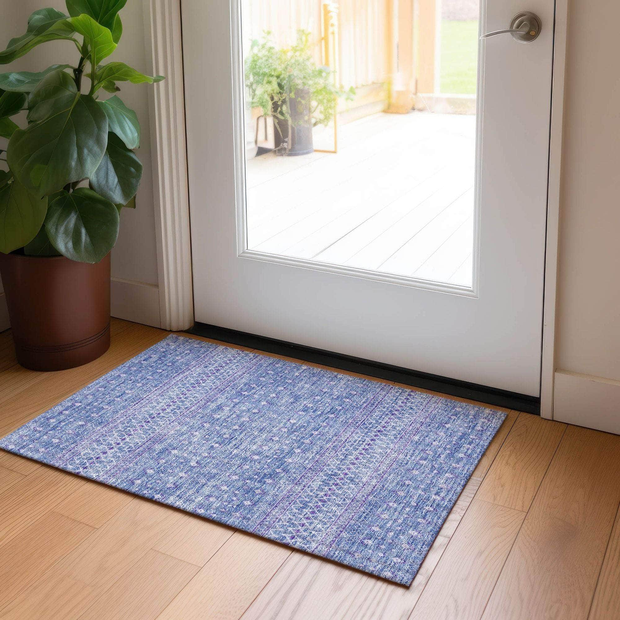 Machine Made ACN709 Sky Blue Rugs #color_sky blue