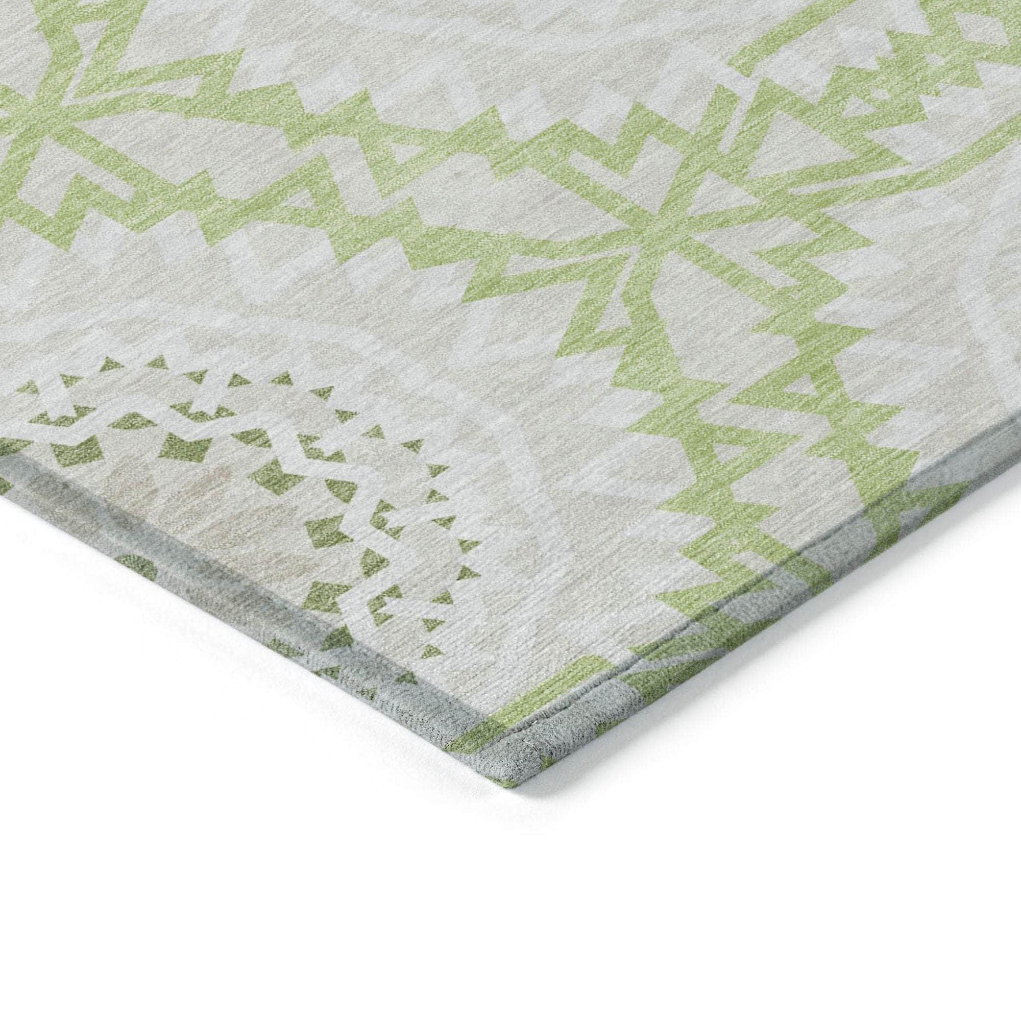 Machine Made ACN619 Aloe Green Rugs #color_aloe green