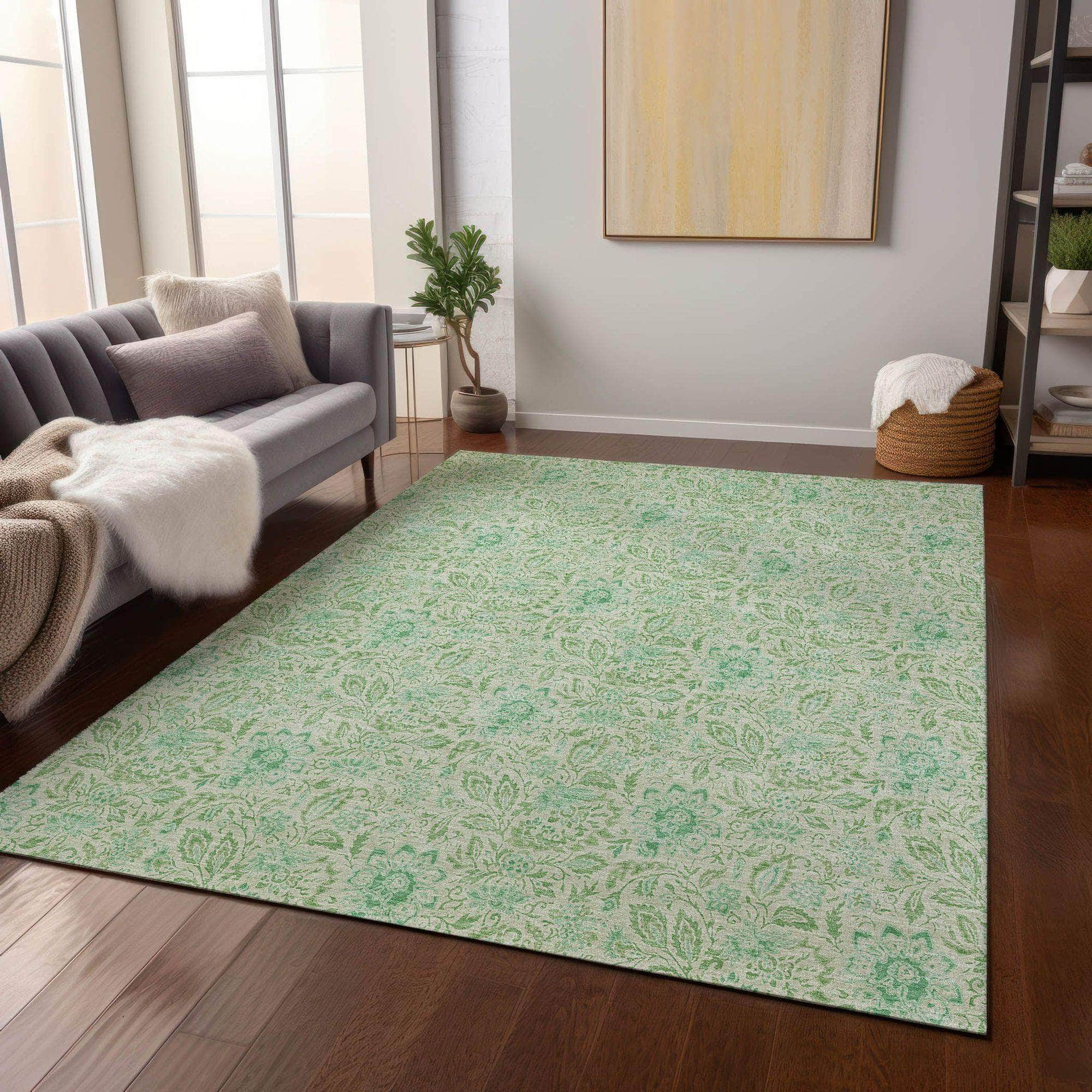 Machine Made ACN660 Sage Green Rugs #color_sage green