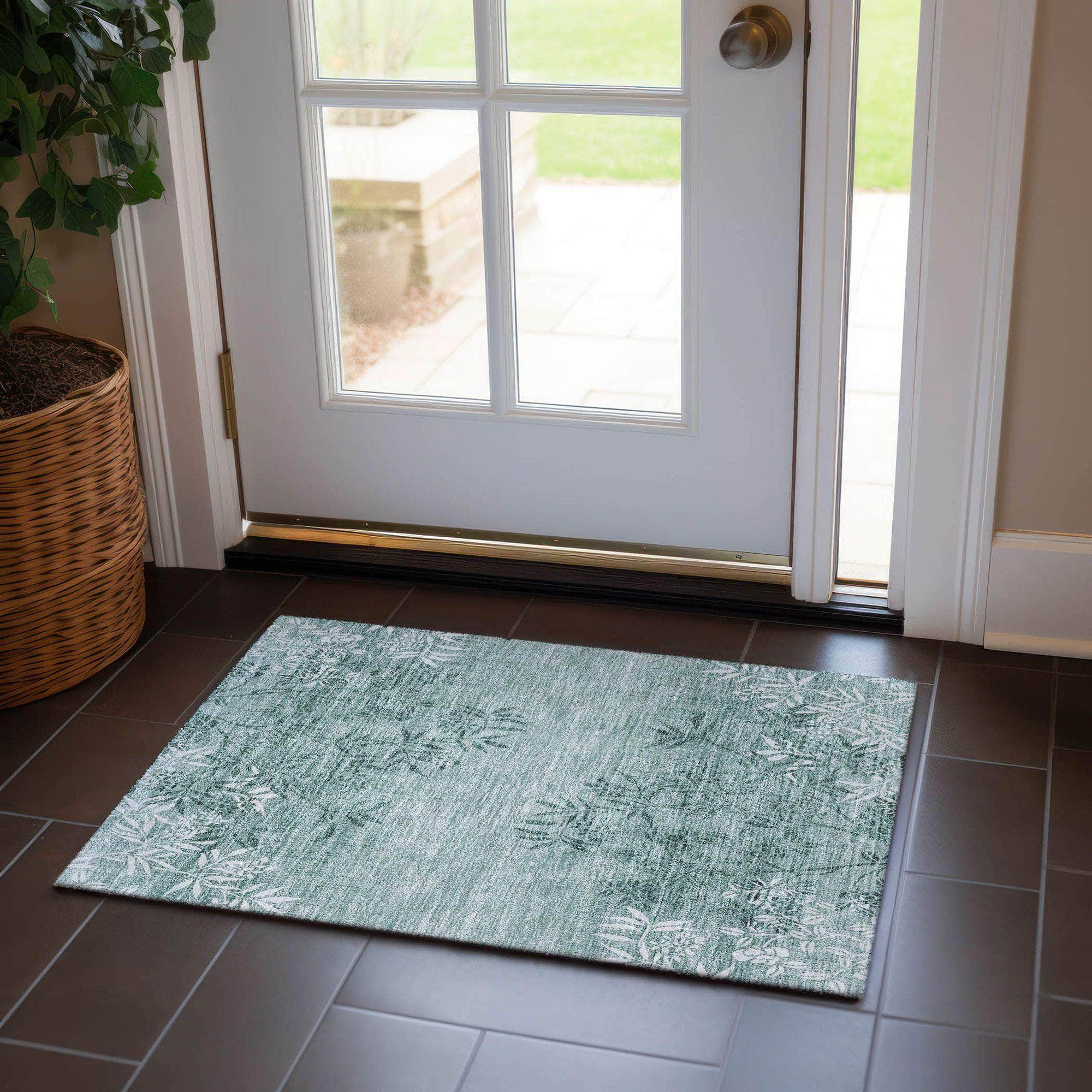 Machine Made ACN673 Sage Green Rugs #color_sage green