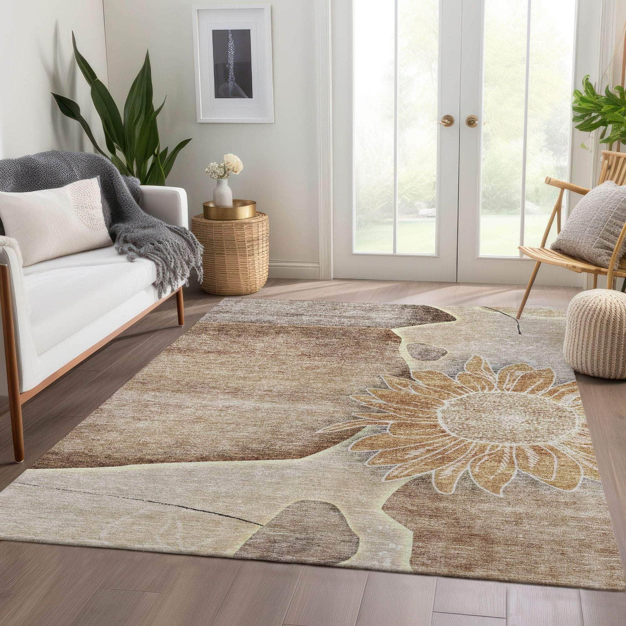 Machine Made ACN700 Brown  Rugs #color_brown 