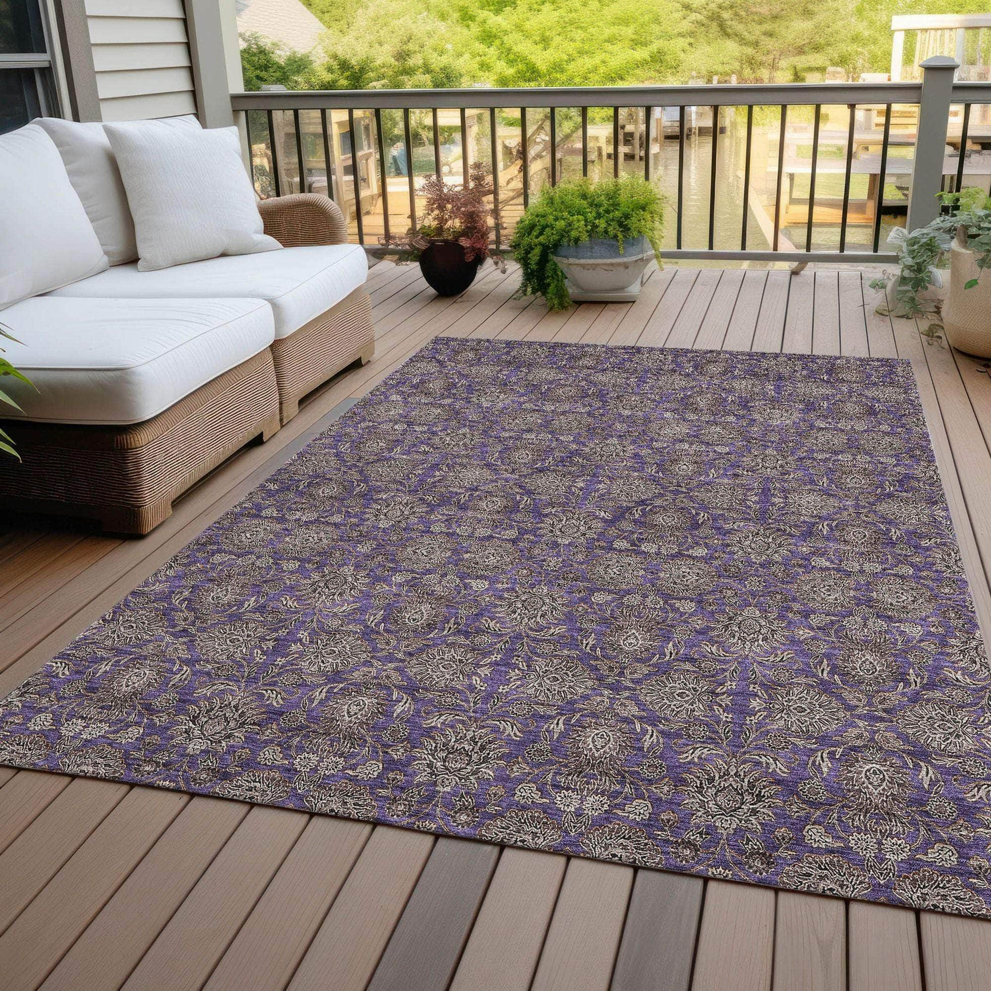 Machine Made ACN702 Purple  Rugs #color_purple 