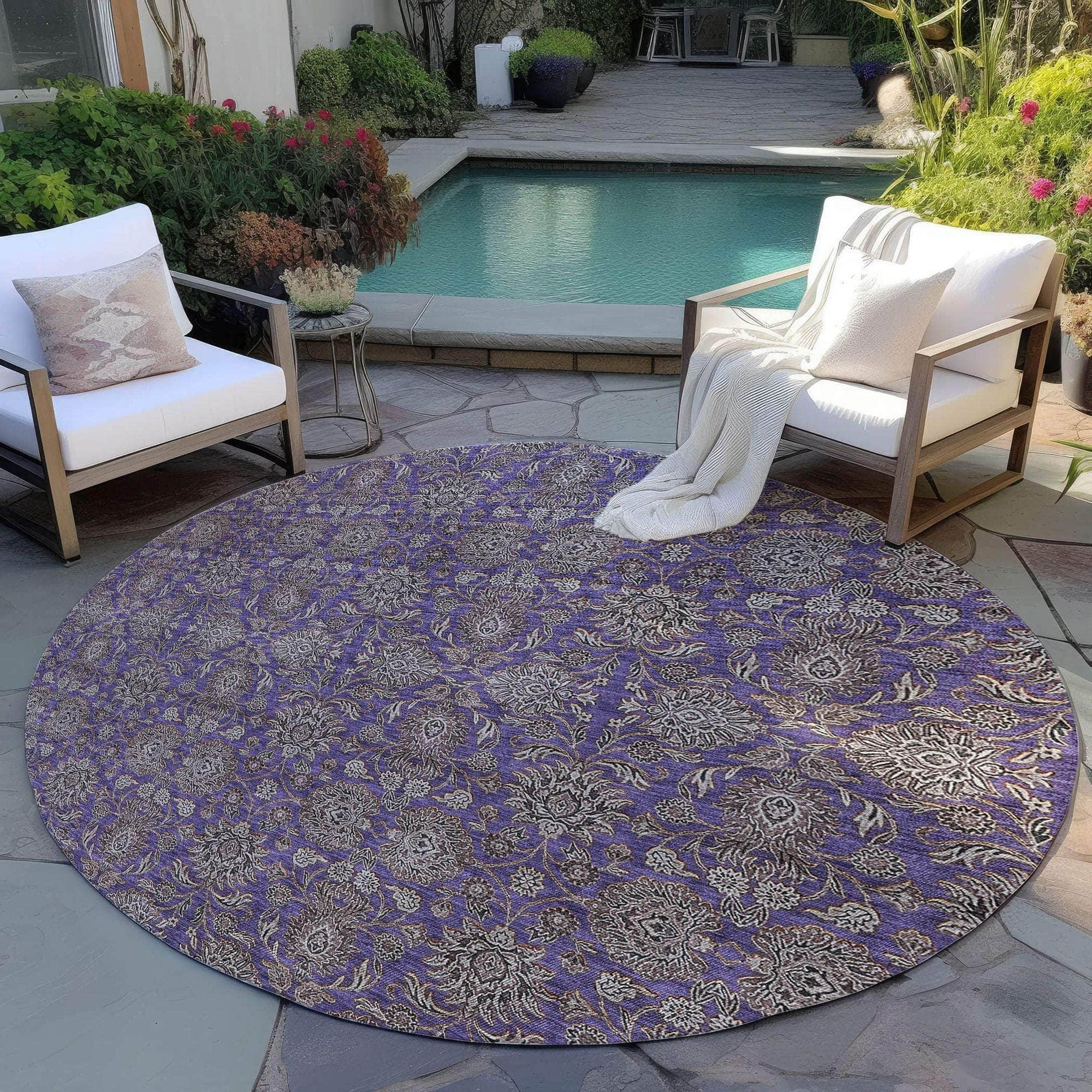 Machine Made ACN702 Purple  Rugs #color_purple 