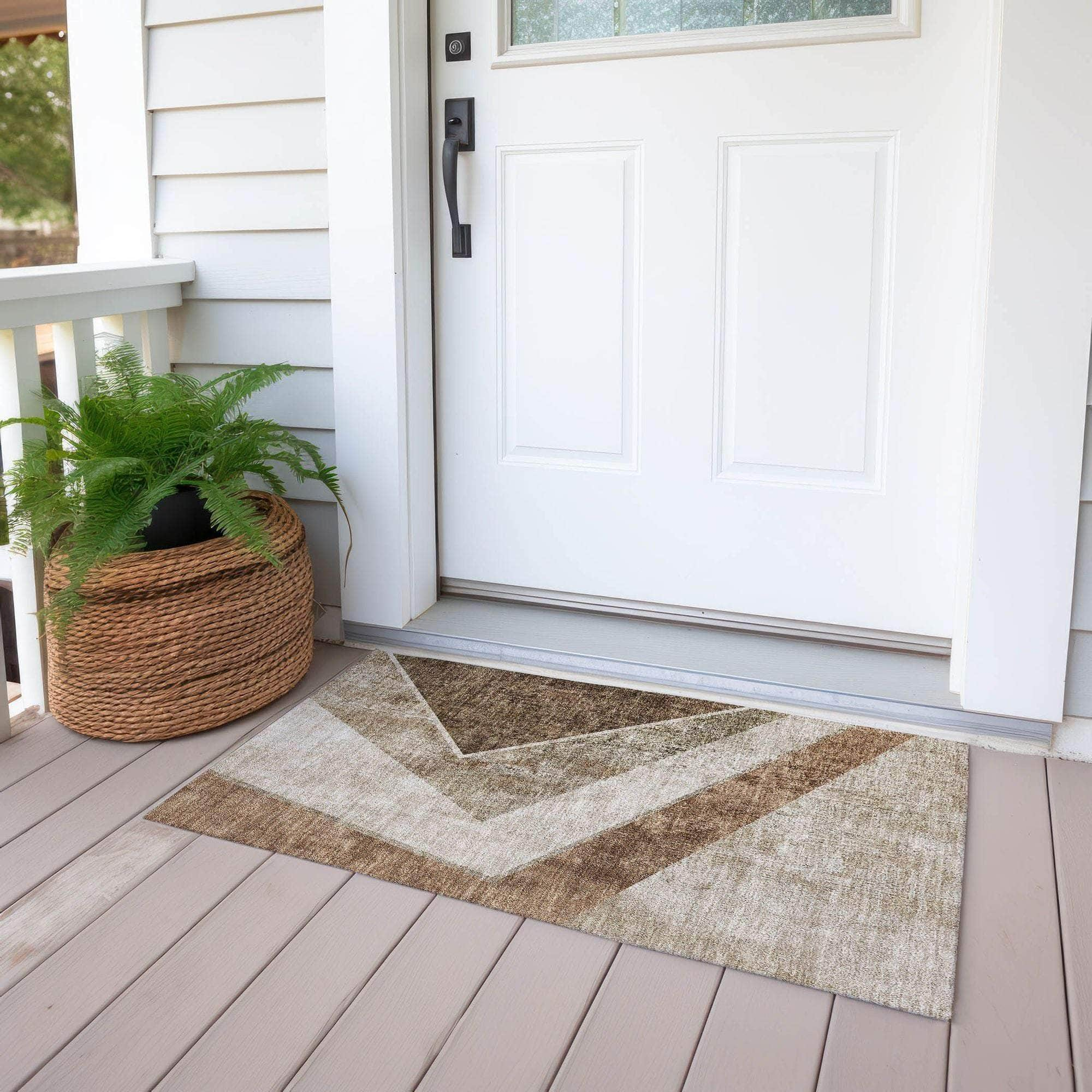 Machine Made ACN671 Brown  Rugs #color_brown 