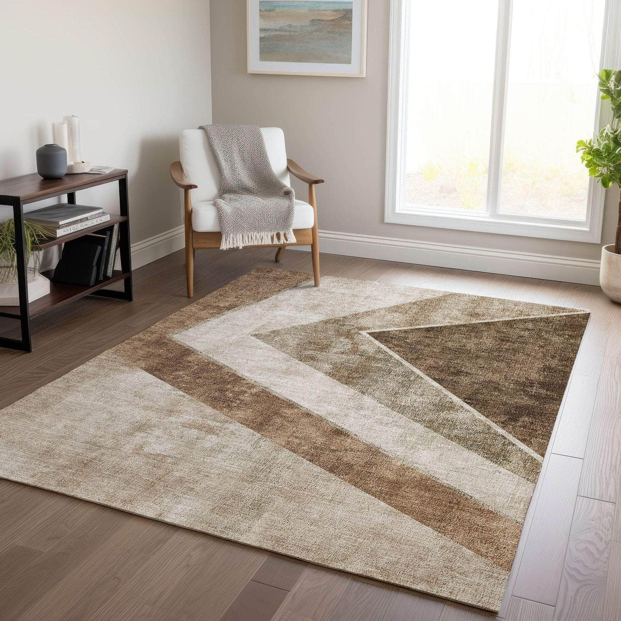 Machine Made ACN671 Brown  Rugs #color_brown 