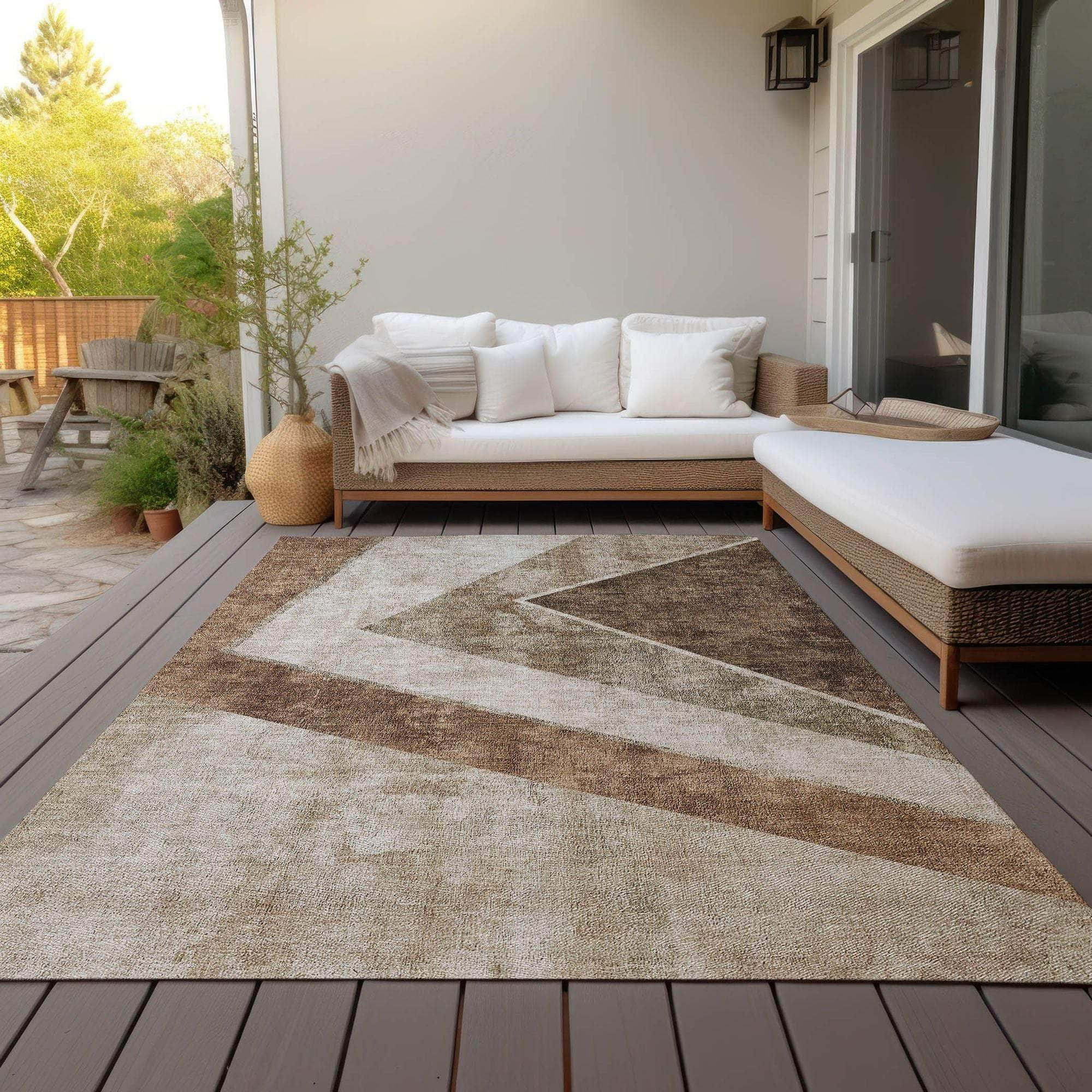 Machine Made ACN671 Brown  Rugs #color_brown 