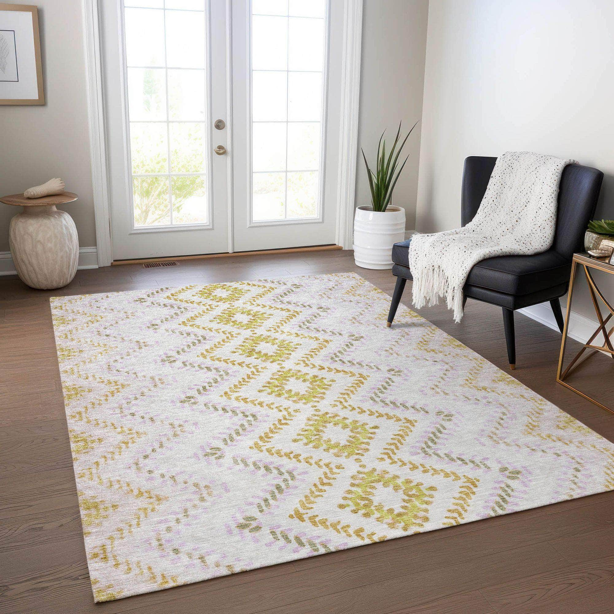 Machine Made ACN683 Pearl Ivory Rugs #color_pearl ivory