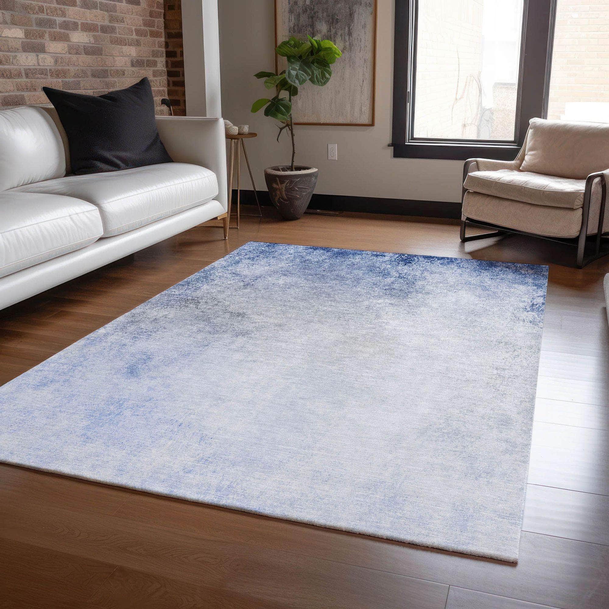 Machine Made ACN601 Blue  Rugs #color_blue 