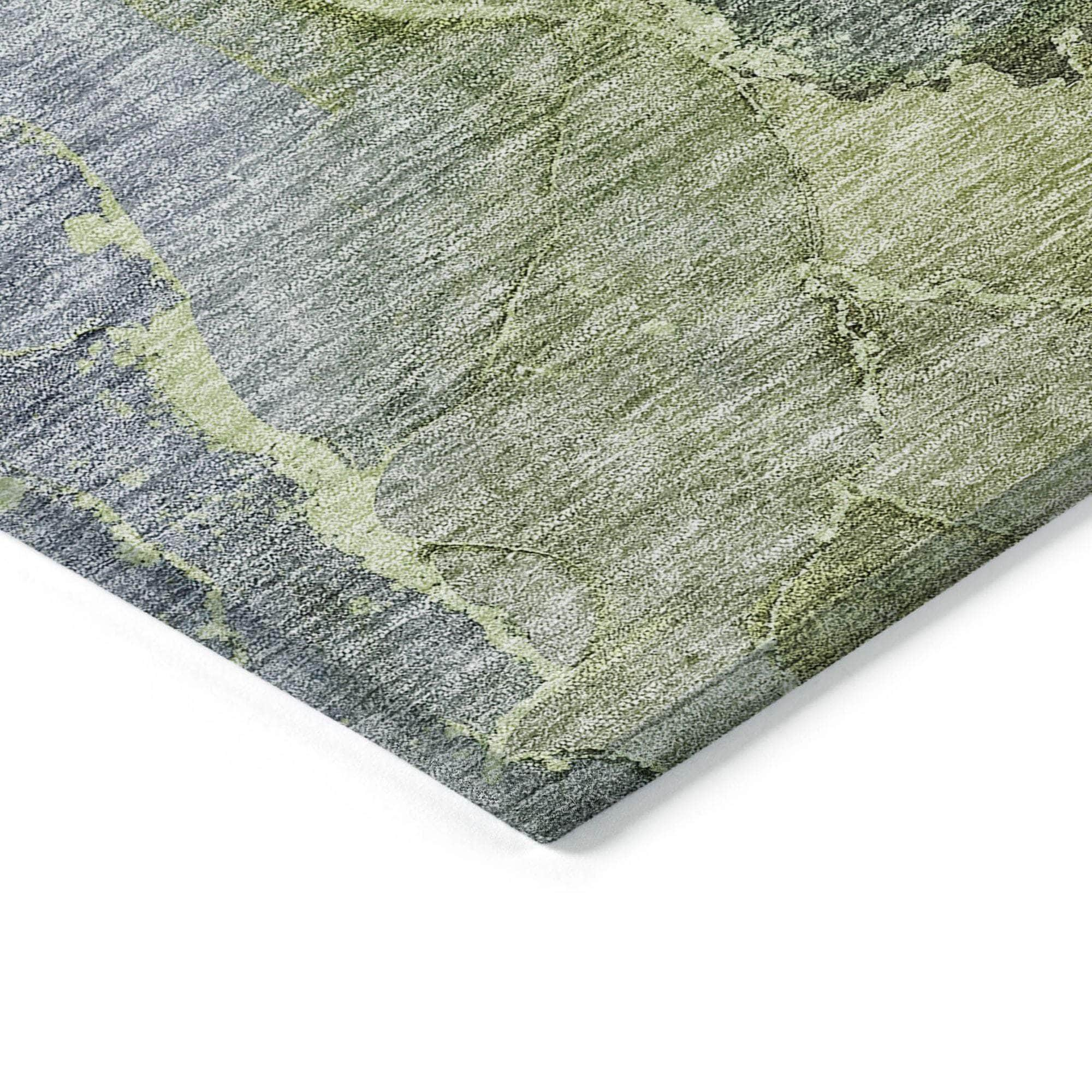 Machine Made ACN689 Olive Green Rugs #color_olive green