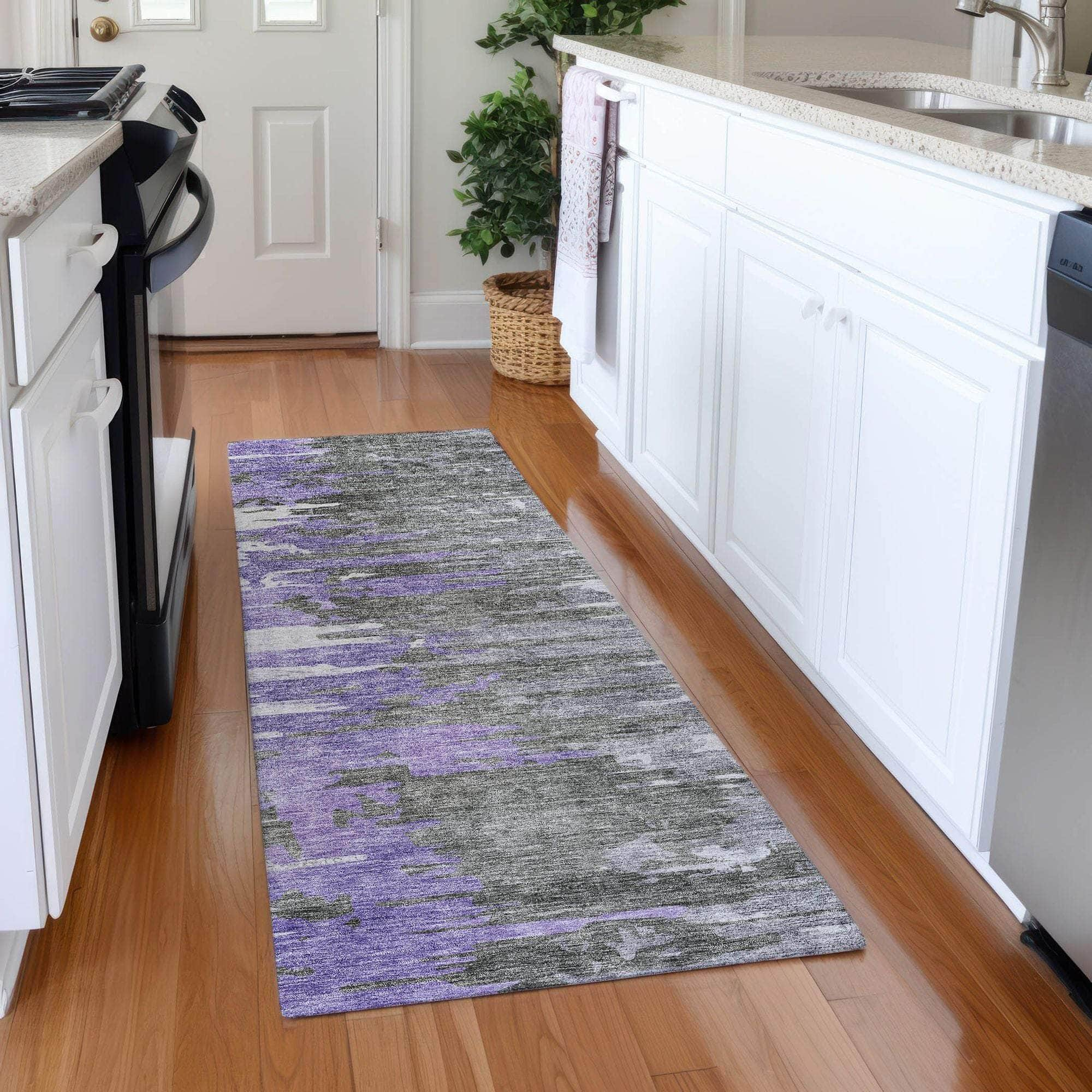 Machine Made ACN704 Purple  Rugs #color_purple 