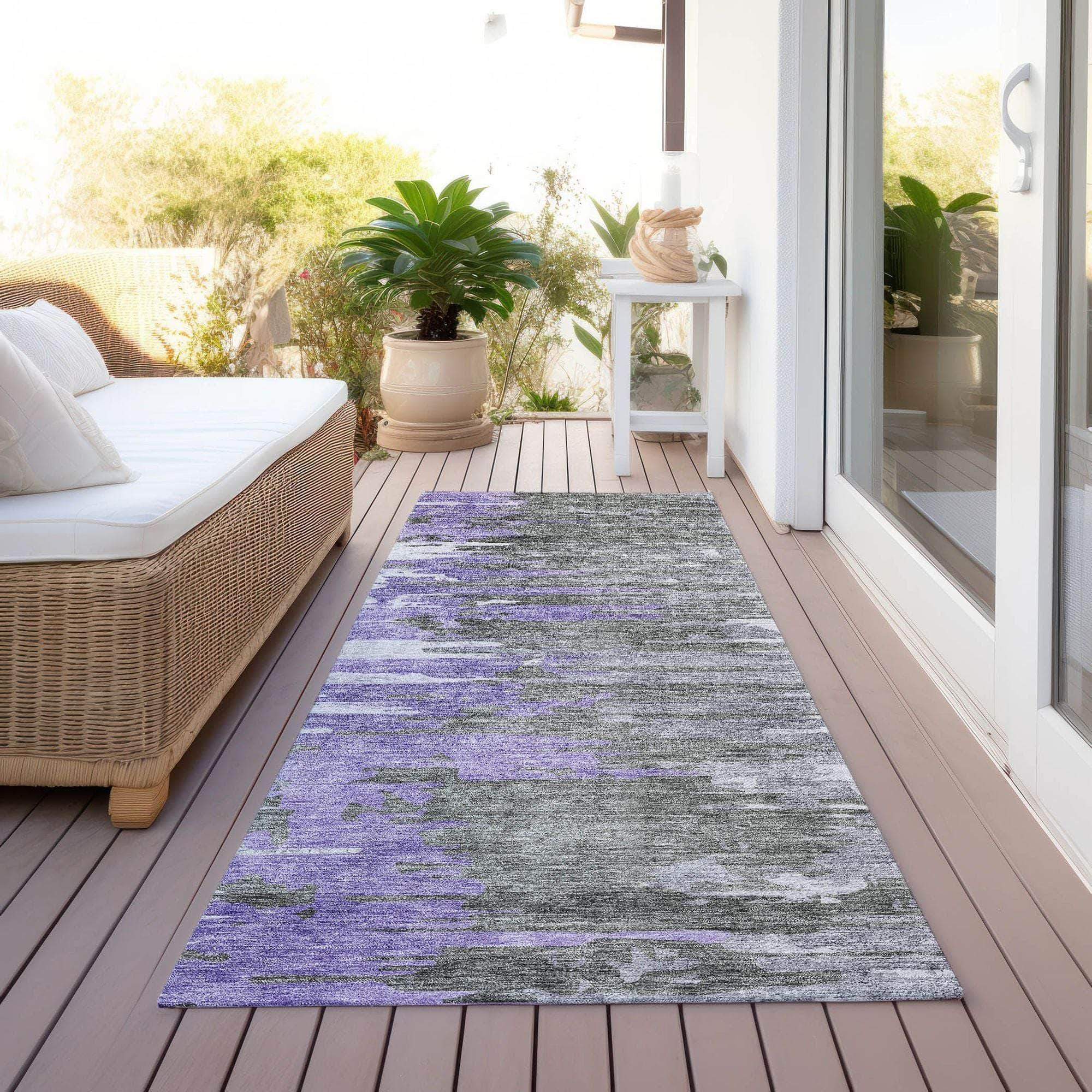 Machine Made ACN704 Purple  Rugs #color_purple 