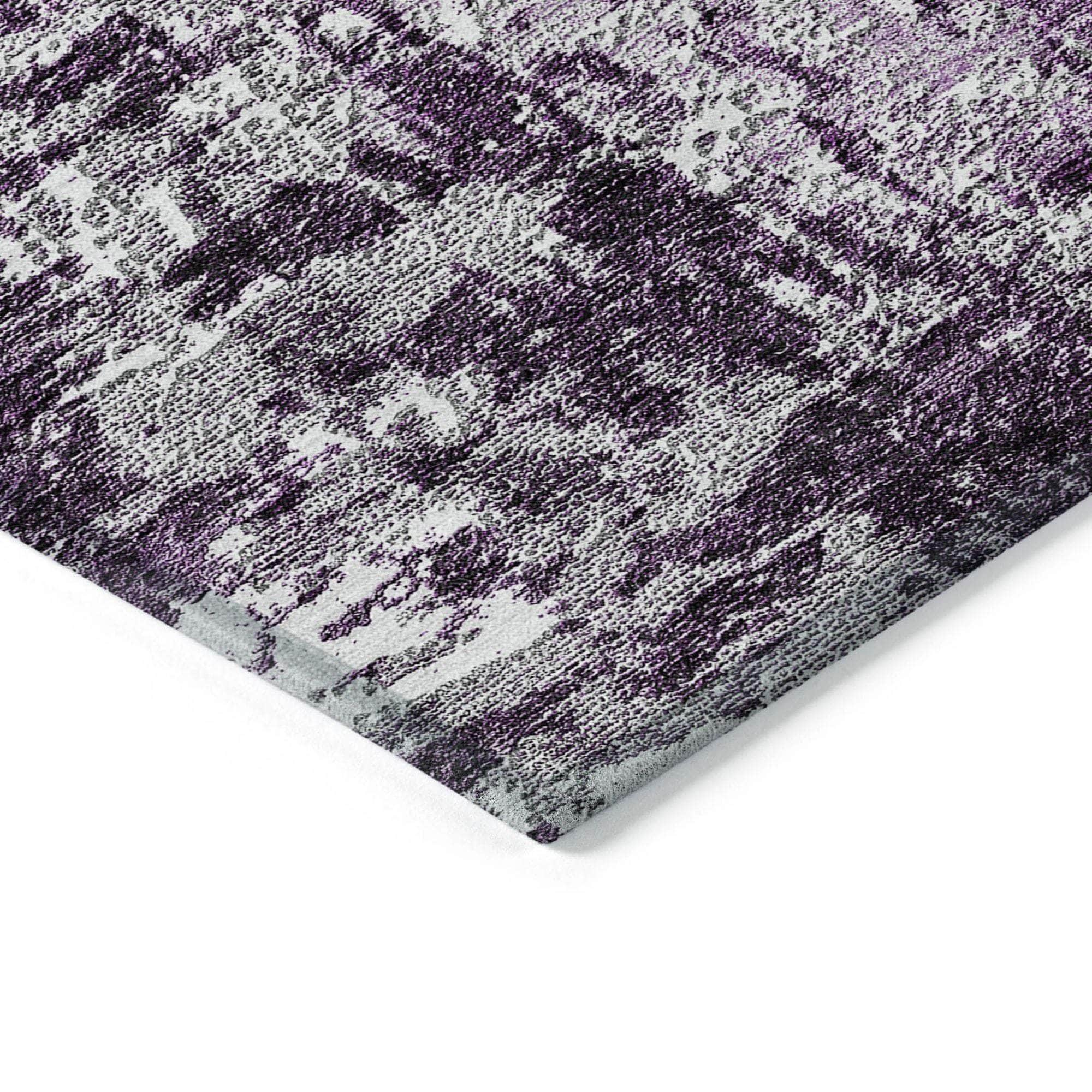 Machine Made ACN718 Eggplant Purple Rugs #color_eggplant purple