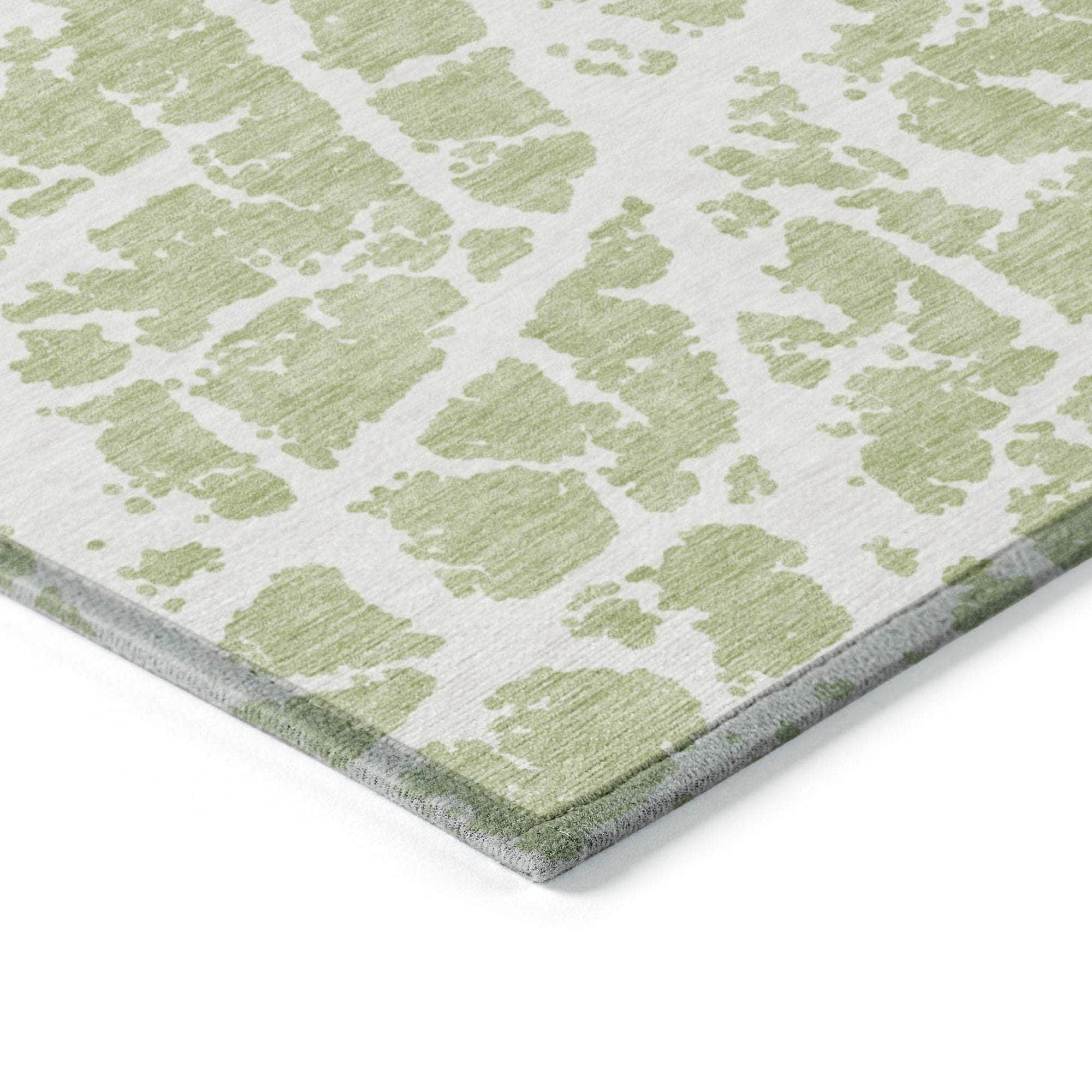 Machine Made ACN501 Aloe Green Rugs #color_aloe green