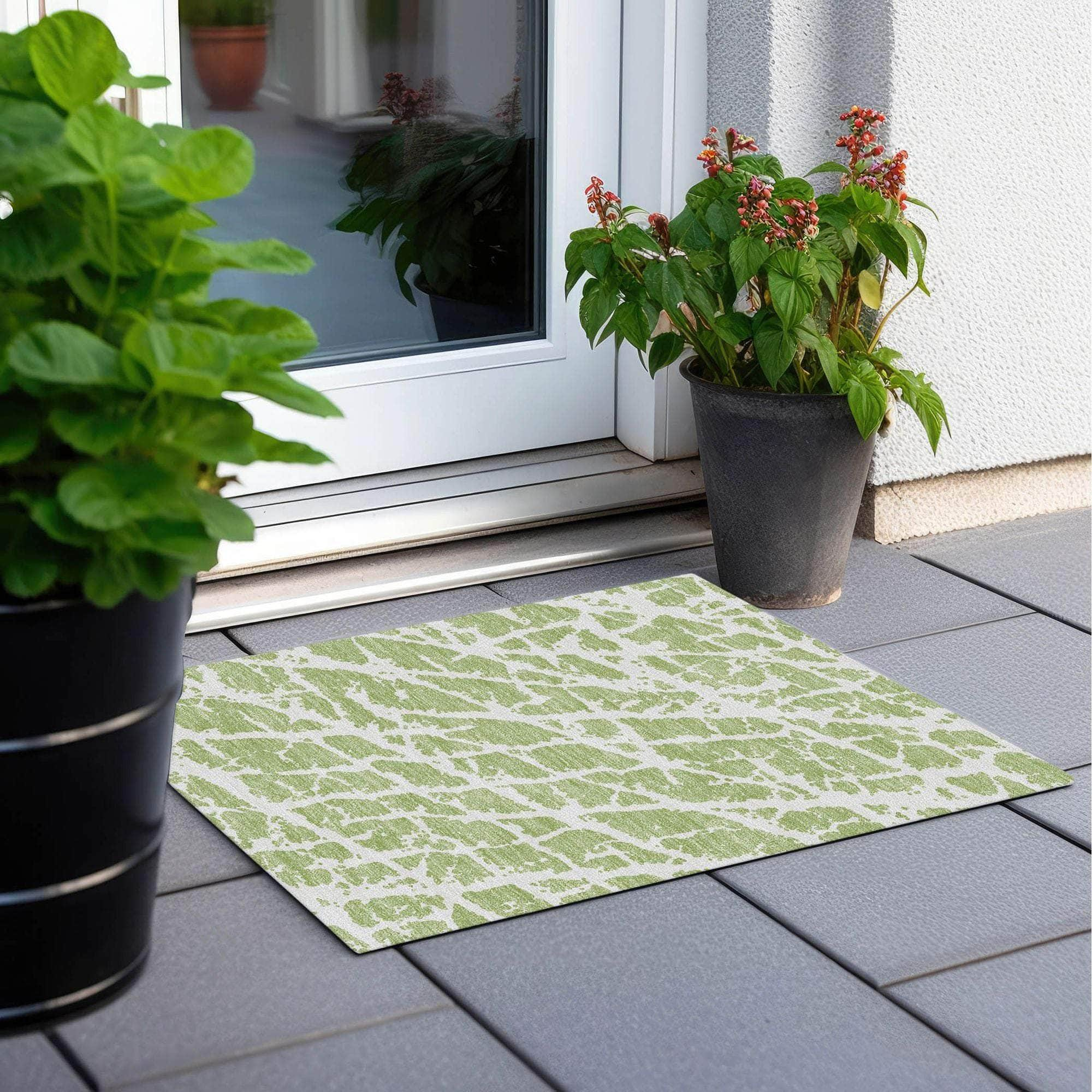 Machine Made ACN501 Aloe Green Rugs #color_aloe green